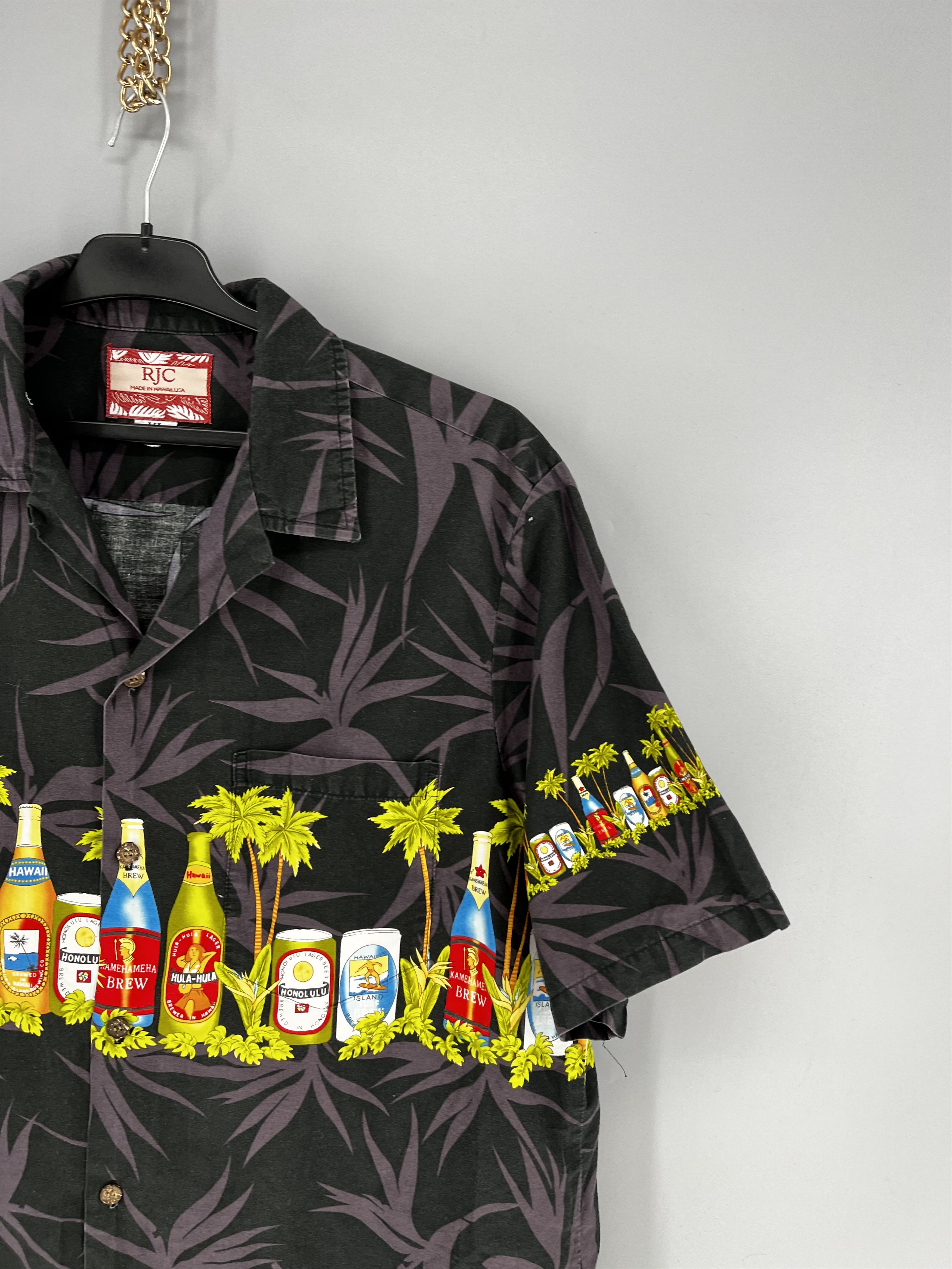 Vintage Vintage RJC Hawaii Made Cotton Hawaiian Camp Collar Shirt Size US XL / EU 56 / 4 - 5 Thumbnail