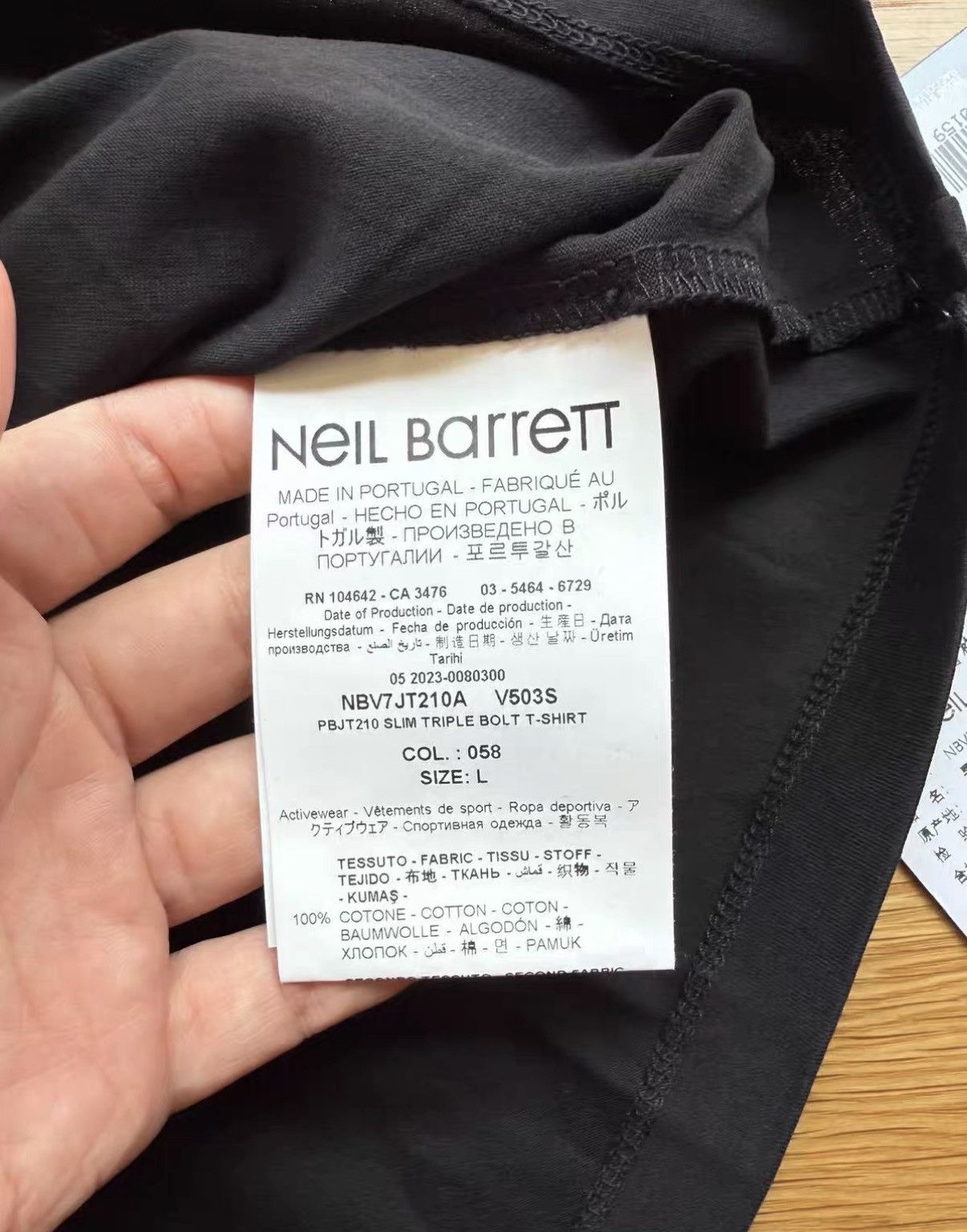 Neil Barrett Neil Barrett Men's T-shirt J2 Size US L / EU 52-54 / 3 - 3 Thumbnail