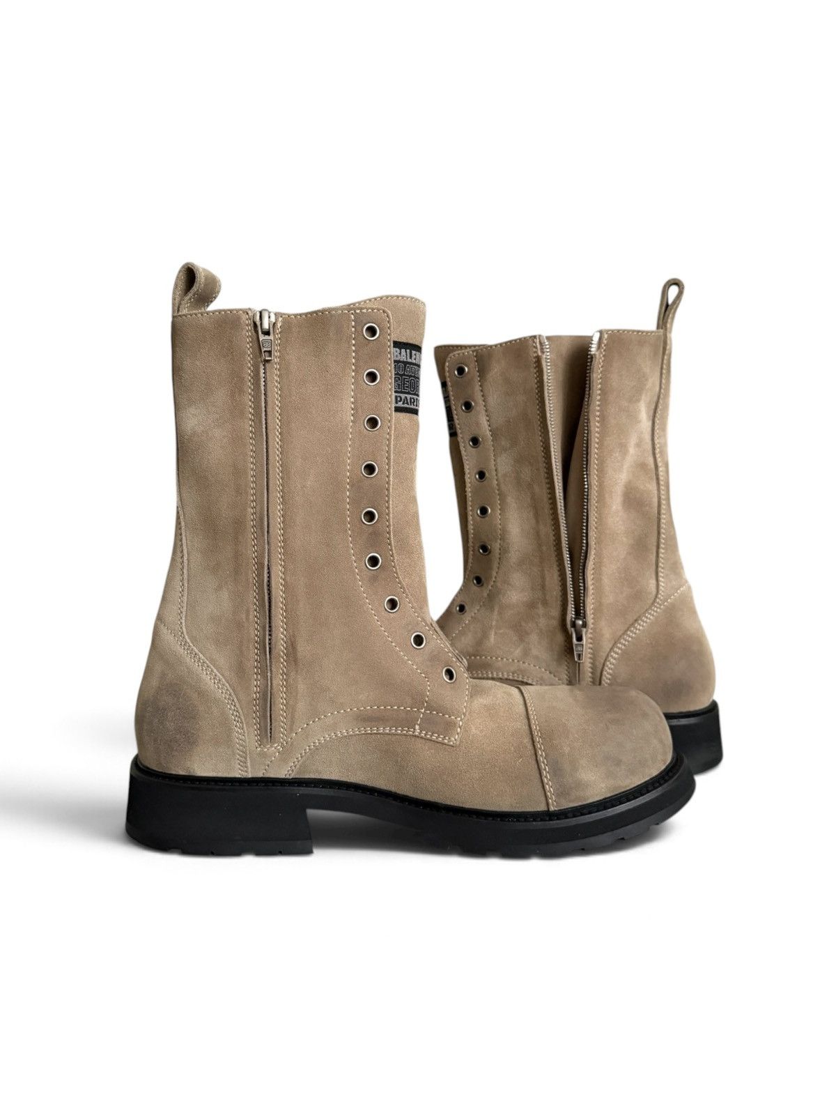 Balenciaga Balenciaga Truck Lace-Up Suede Boots Size US 8.5 / EU 41-42 - 3 Thumbnail