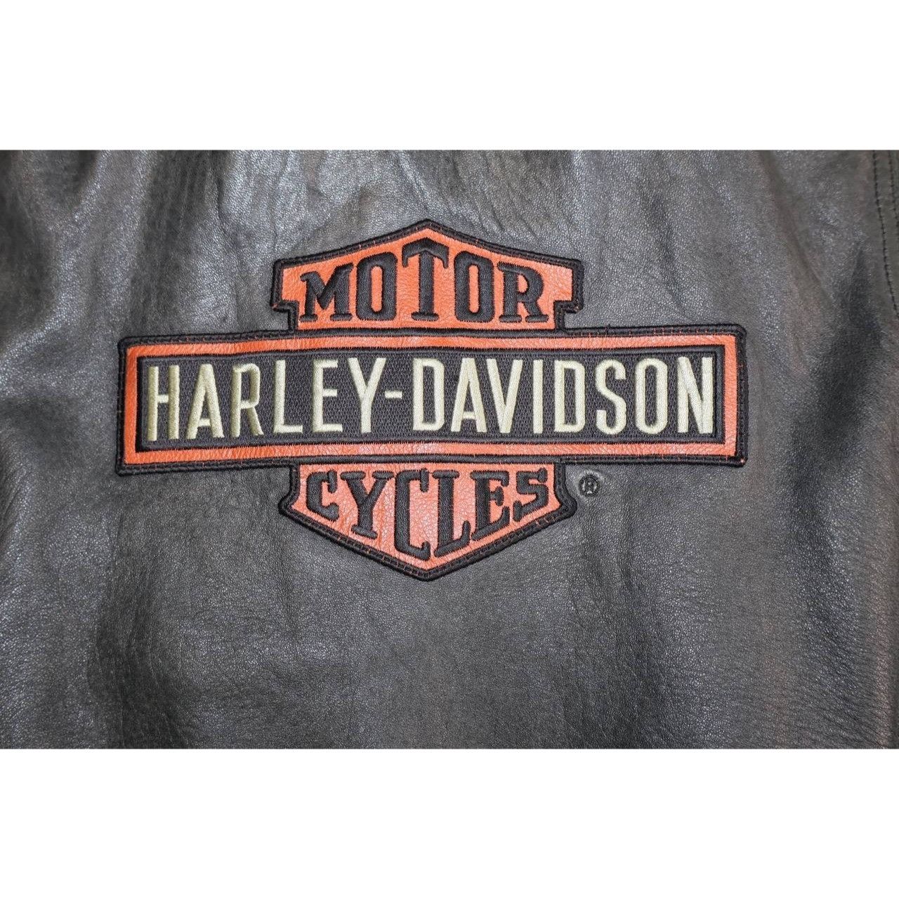 Harley Davidson Harley Davidson Men’s Leather Embroidered Letterman Varsity Size US XXL / EU 58 / 5 - 8 Thumbnail
