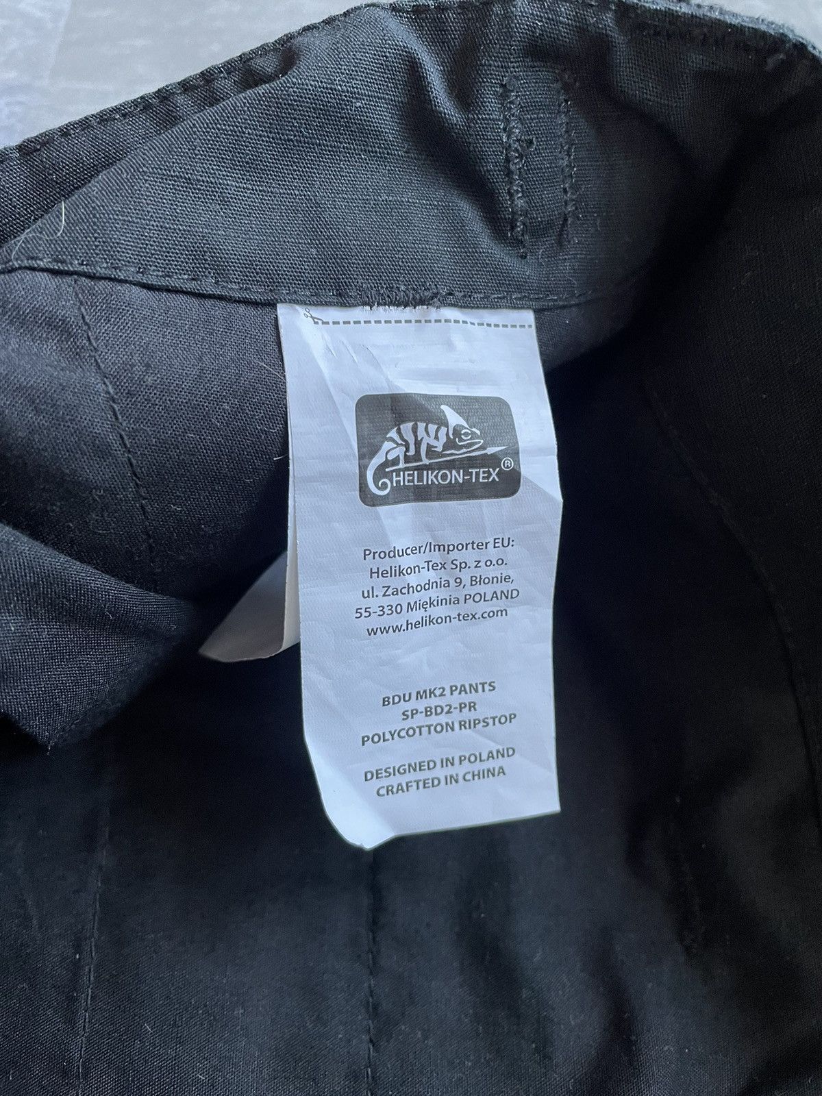 Vintage Helikon Tex military cargo black pants baggy mens XL Size US 36 / EU 52 - 13 Thumbnail