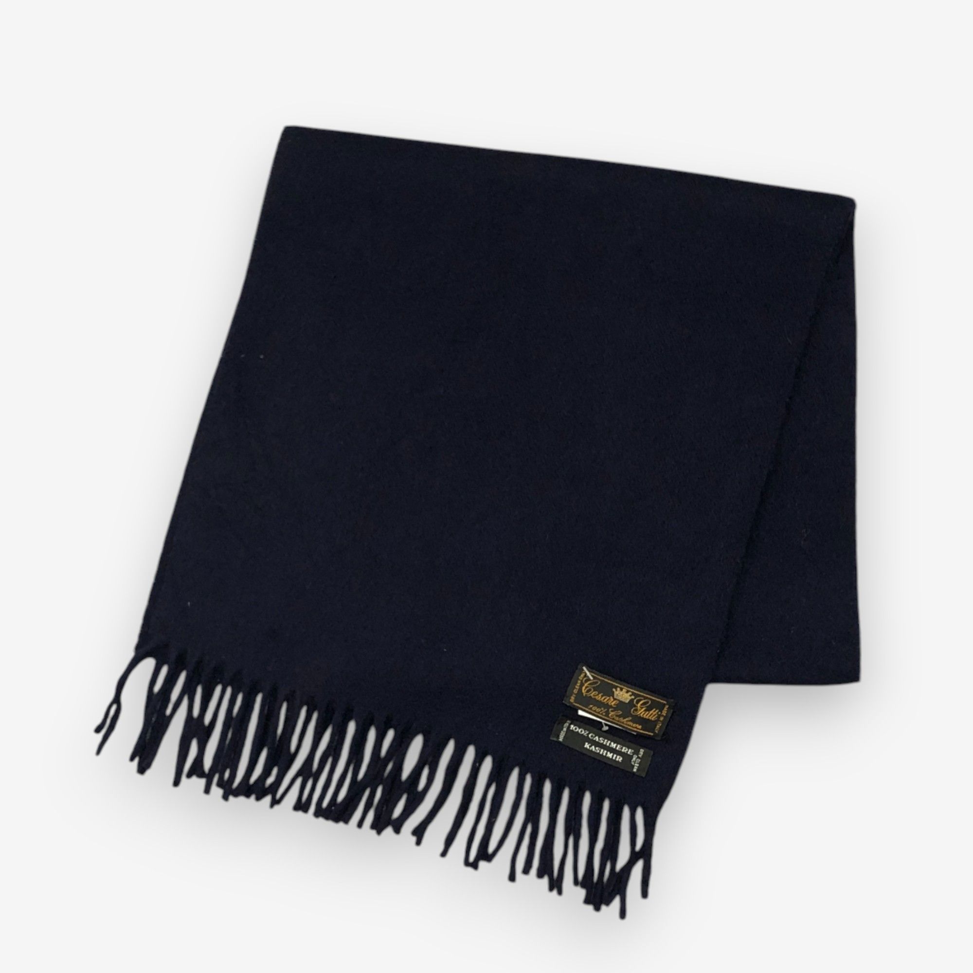 Japanese Brand Vintage Cesare Gatti Scarf Muffler Wool Fringe Scarves Size ONE SIZE - 3 Thumbnail