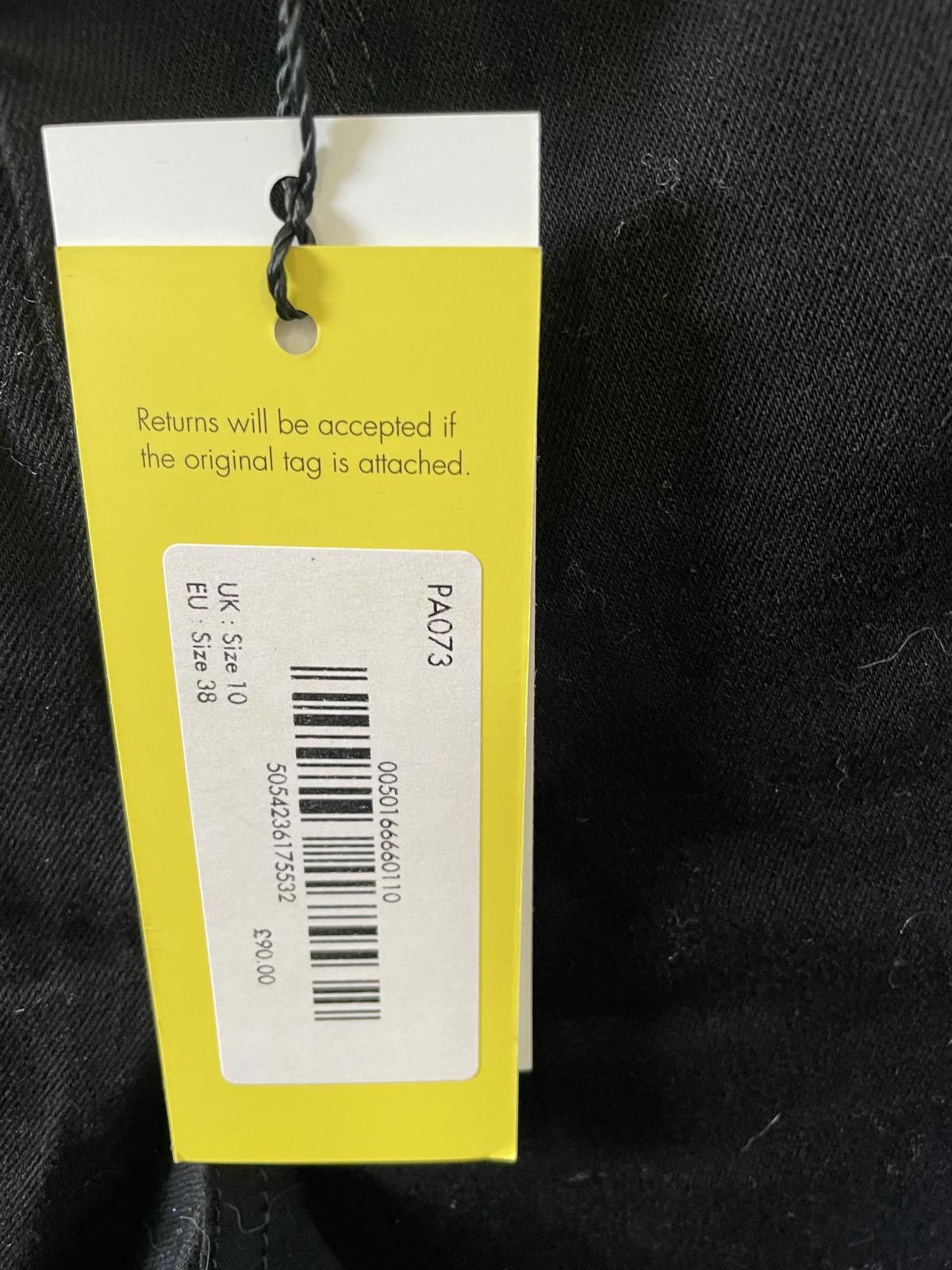 Designer Karen Millen Women's Black Skinny Jeans UK 10 EU 38 Size 32" / US 10 / IT 46 - 3 Thumbnail