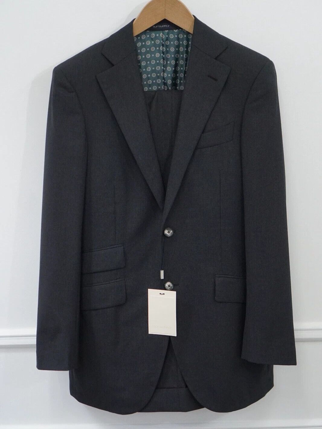 Men Suitsupply Suit La Spalla Traveller Breasted Grey US36