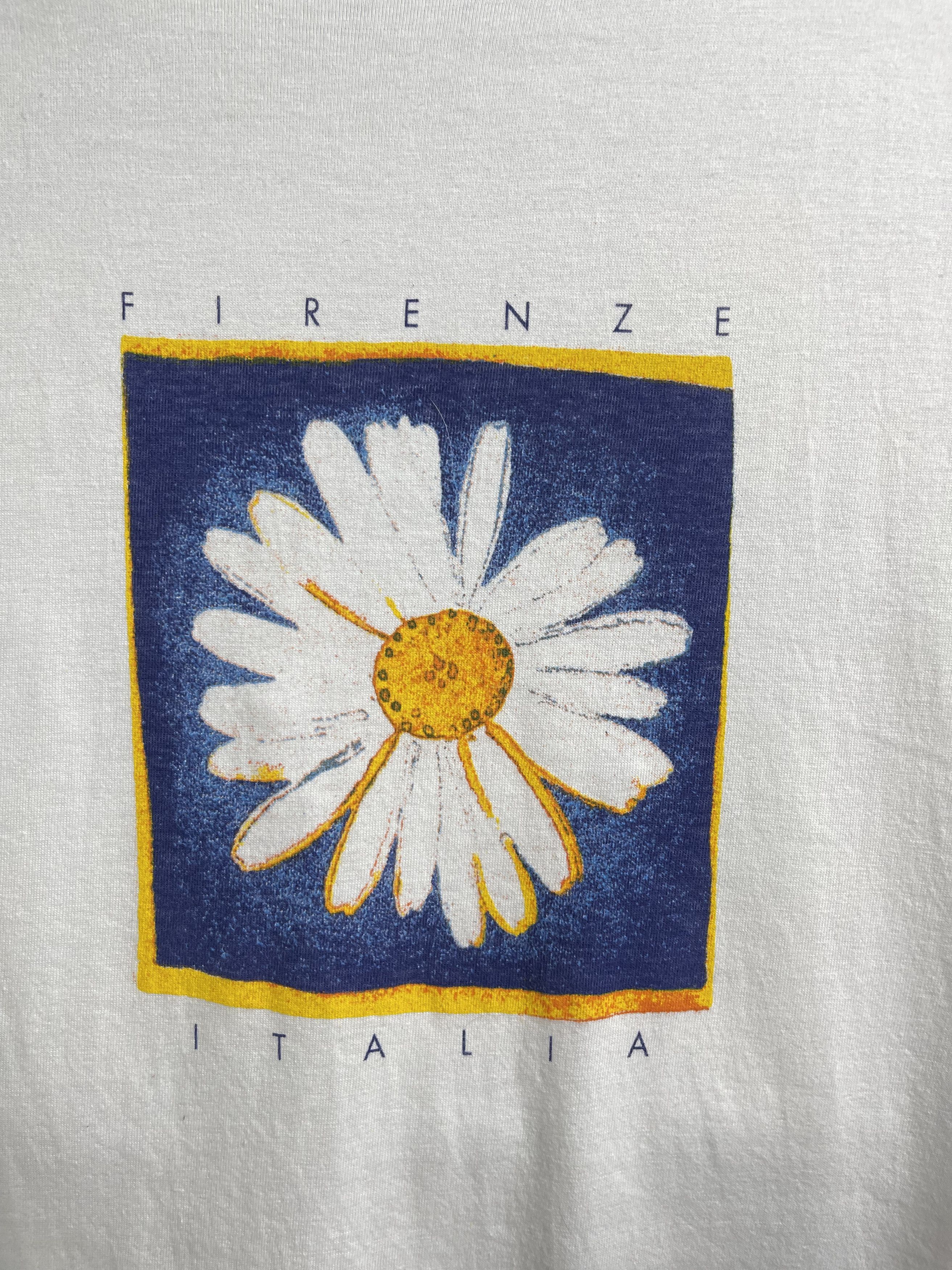 Vintage Vintage Firenze Italia Flower Tee M Size US M / EU 48-50 / 2 - 2 Thumbnail