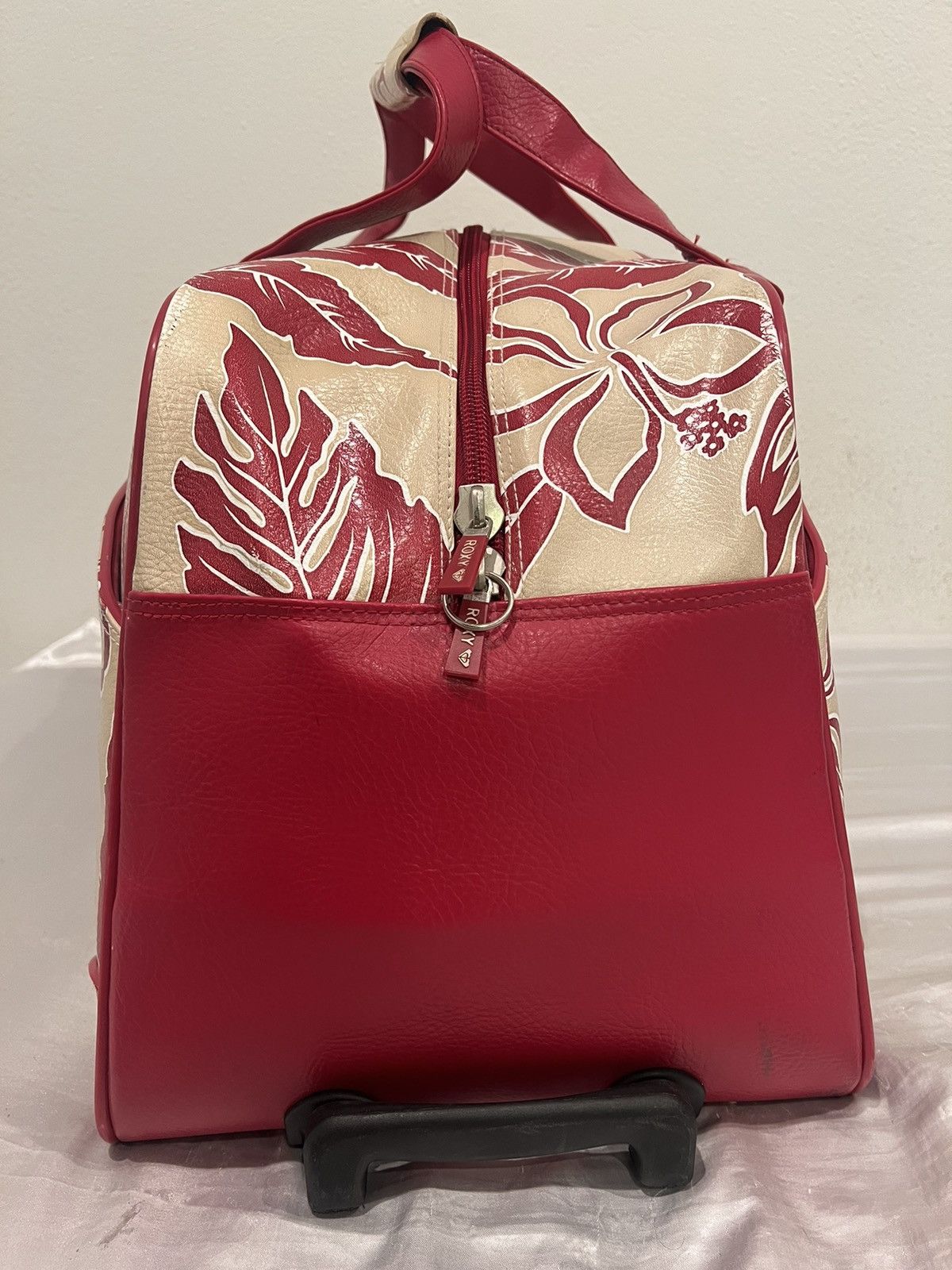 Vintage Vintage Roxy Floral Travel Luggage Rolling Duffle Bag Set Size ONE SIZE - 6 Thumbnail