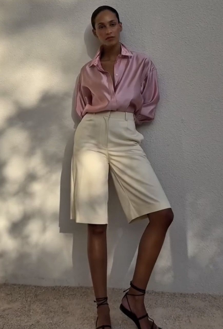 Other Abadia oversized silk twill shirt in pink Size M / US 6-8 / IT 42-44 - 13 Thumbnail