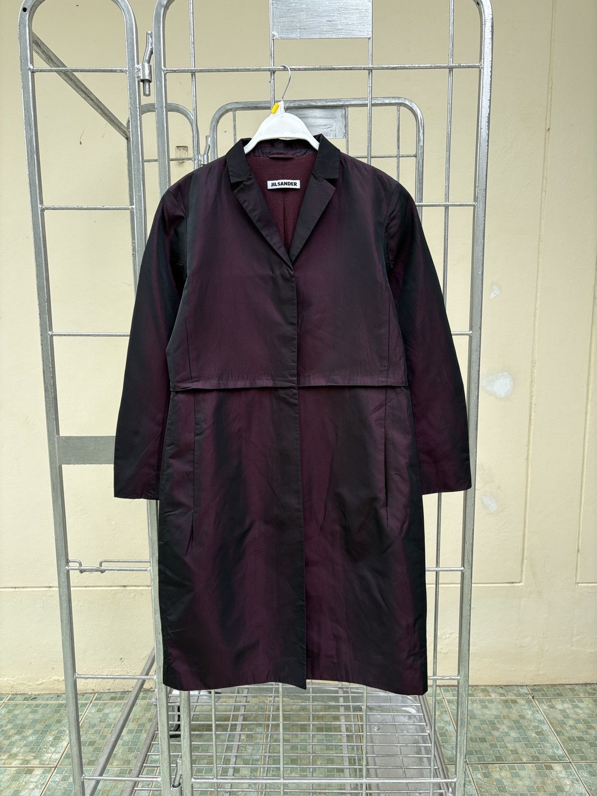 Jil Sander JILSANDER red maroon coat Size S / US 4 / IT 40 - 1 Thumbnail