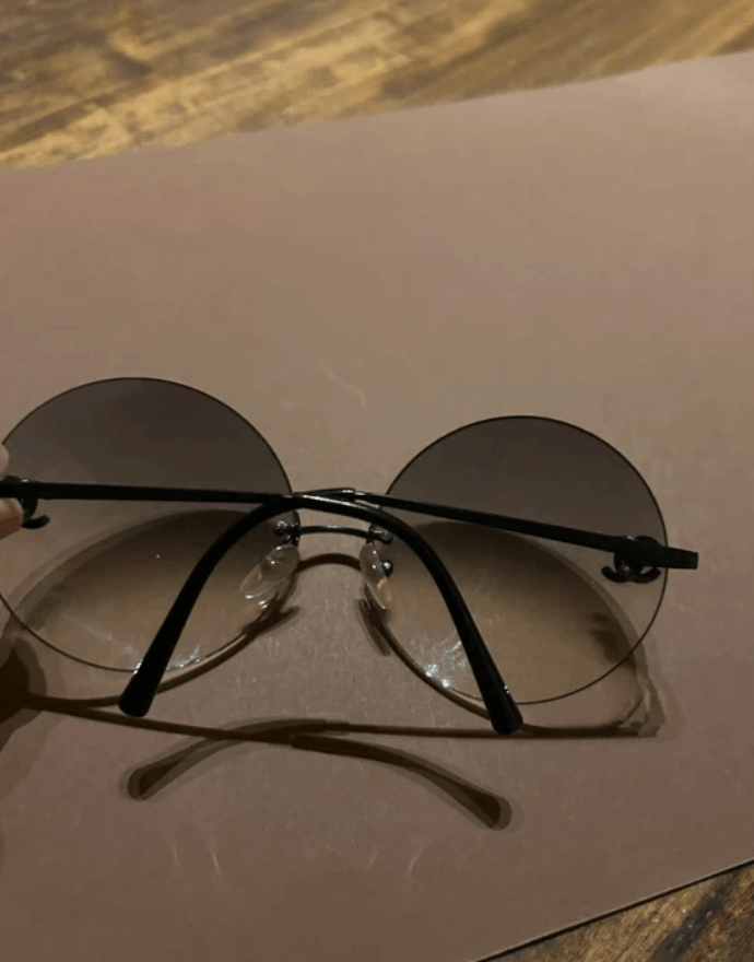 Chanel CHANEL Sunglasses 4056-D Rhinestone 4017 CCLogo Vintage Size ONE SIZE - 4 Thumbnail