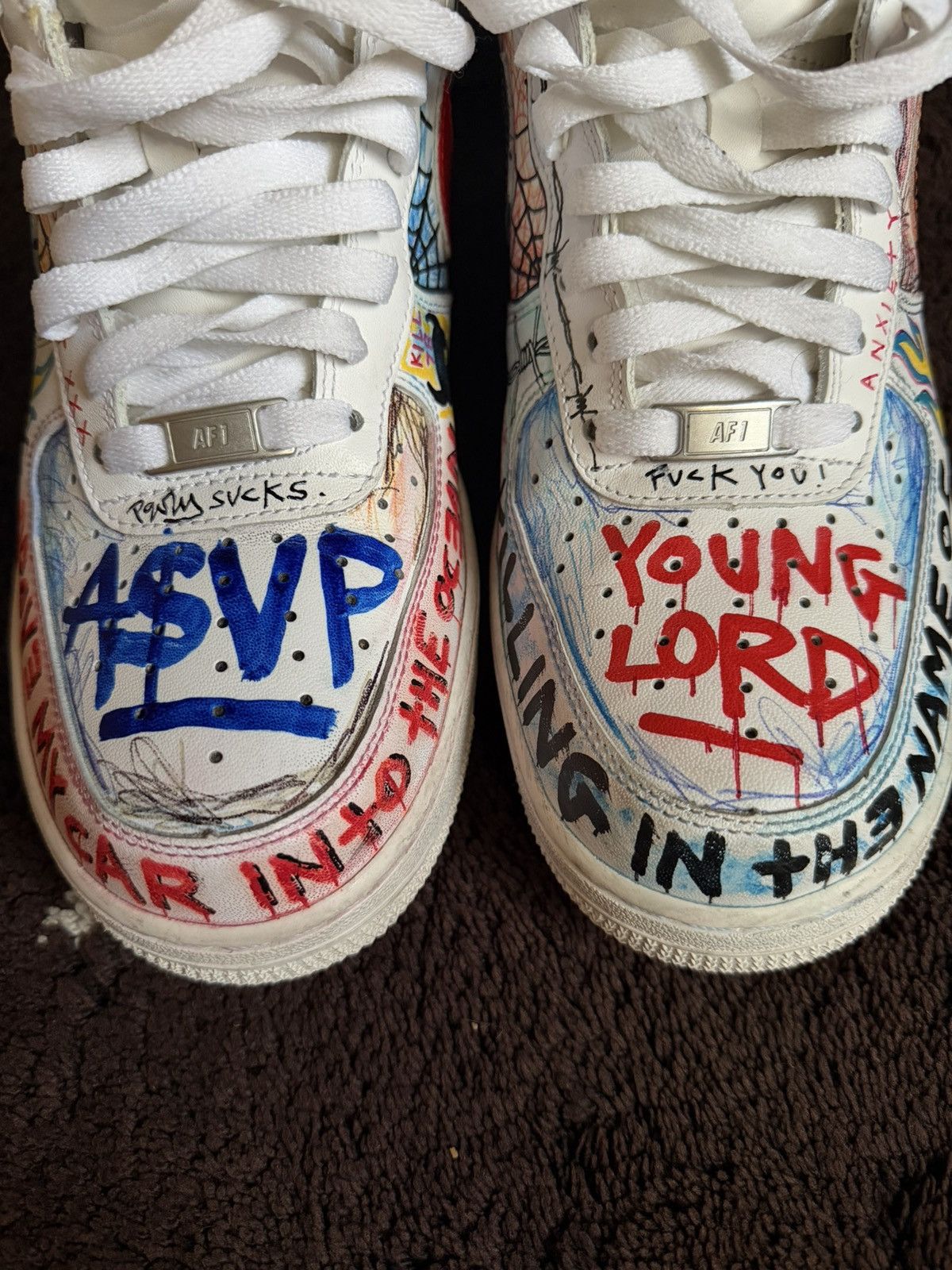 Vlone Vlone Himumimdead AF1 Size US 9.5 / EU 42-43 - 4 Thumbnail