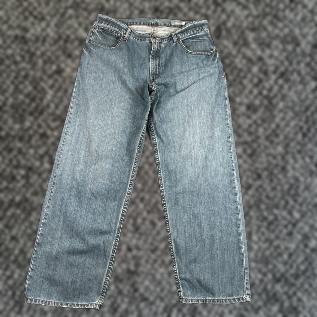 Levi's Levi's Jeans Men’s 34 Regular Fit Blue Distressed Wide-Leg Grunge Y2K Baggy Denim Size US 34 / EU 50 - 1 Thumbnail