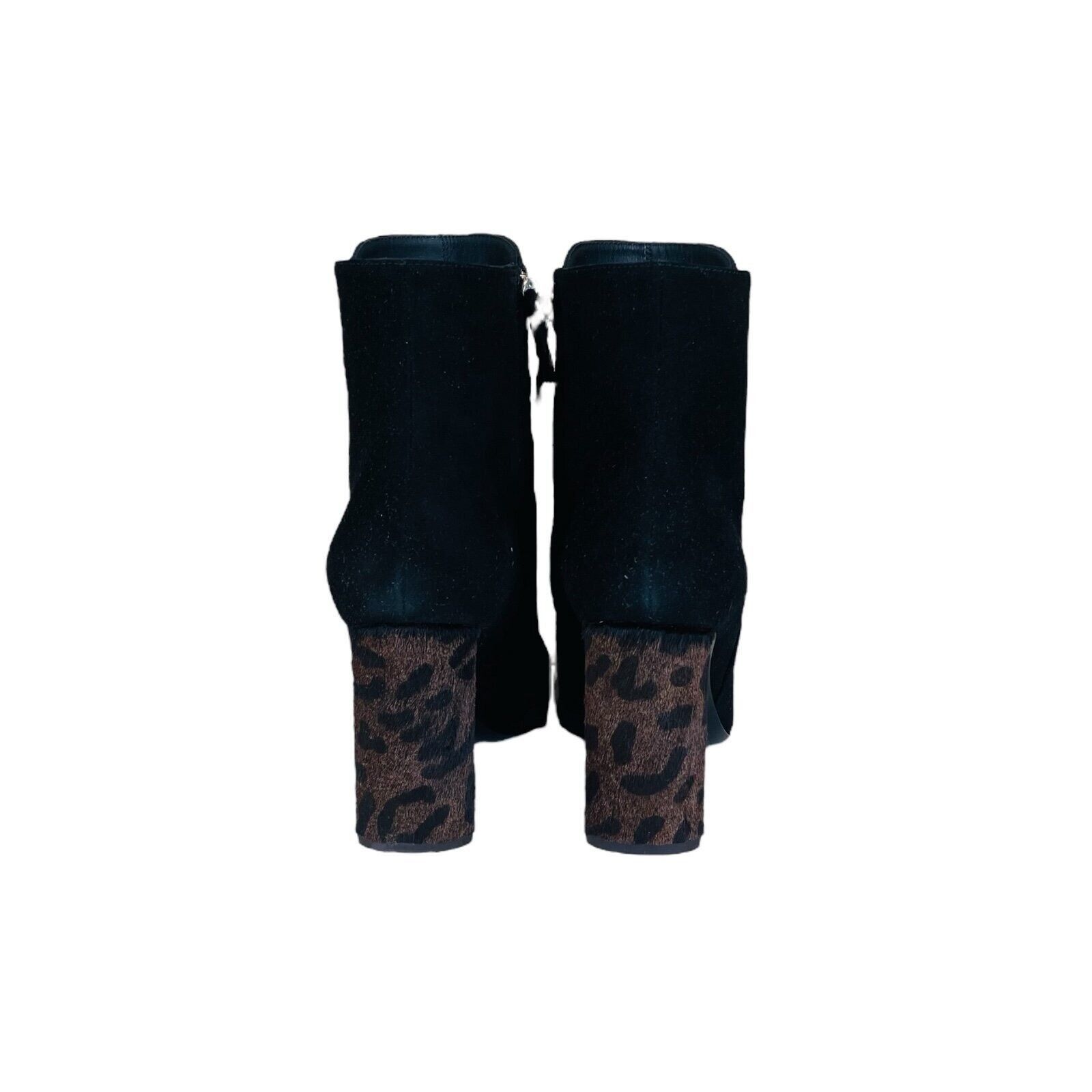 Giuseppe Zanotti Giuseppe Zanotti Black Leopard Print Leather Heels Boots Size US 9 / IT 39 - 3 Thumbnail
