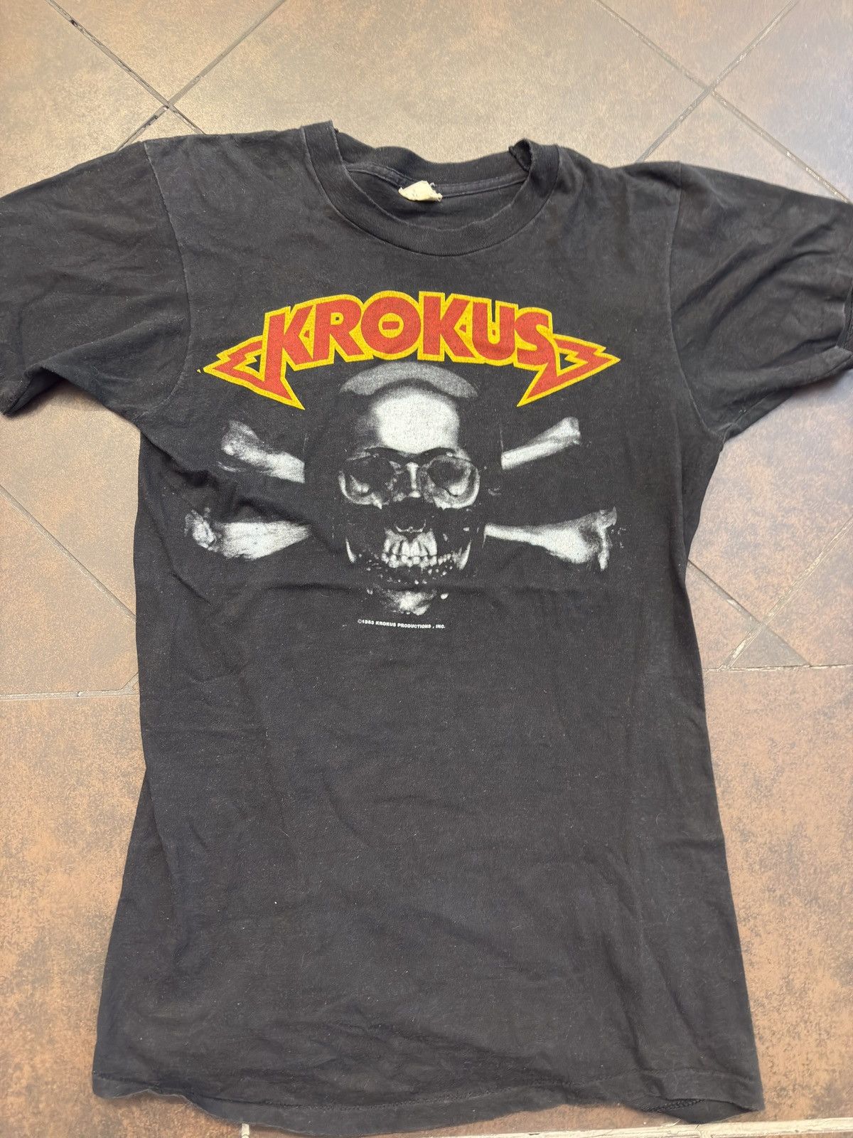 Vintage 1983 Krokus World Tour shirt Size US M / EU 48-50 / 2 - 4 Thumbnail