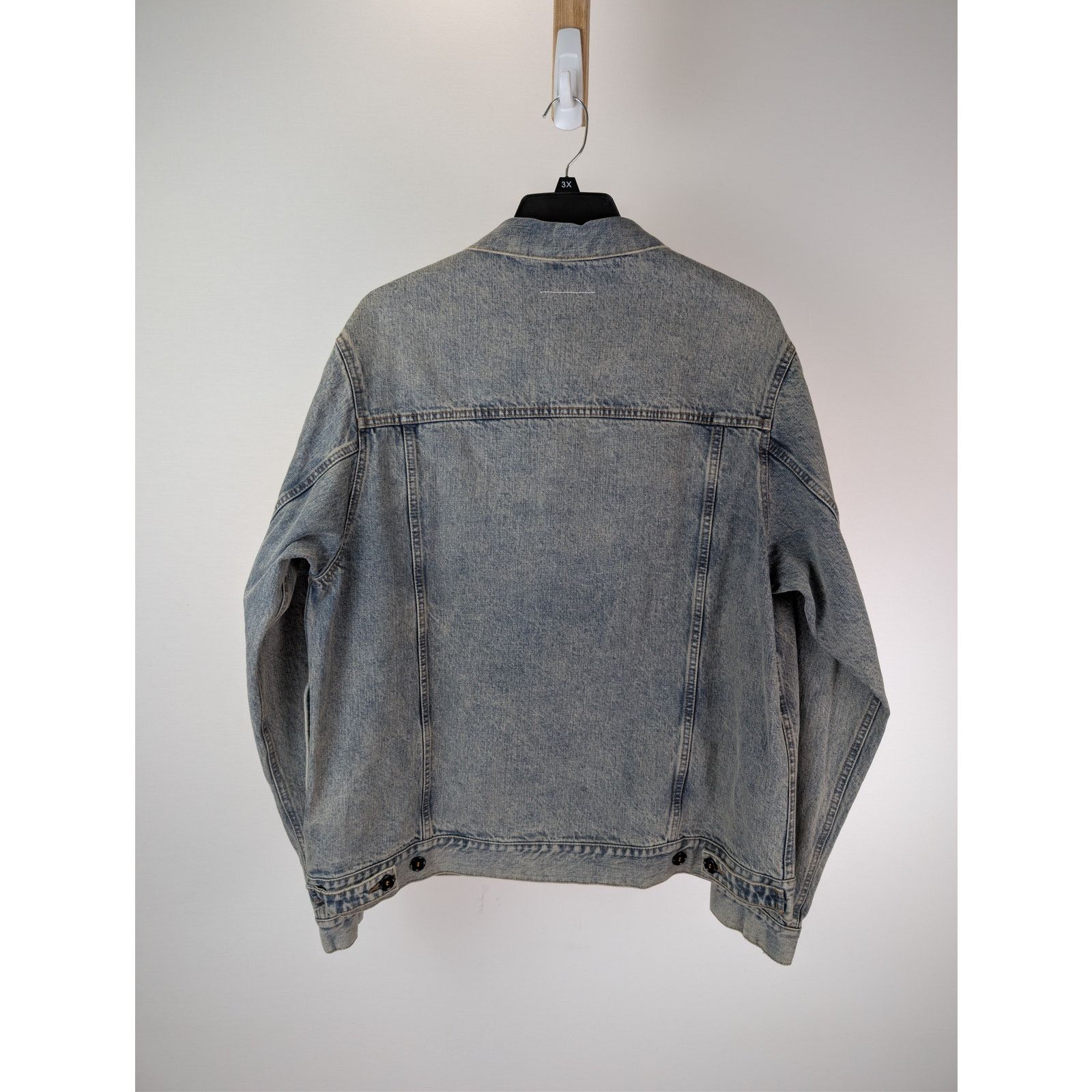 Maison Margiela o1rshd1 Contrast-front Denim Jacket in Blue Size US M / EU 48-50 / 2 - 16 Thumbnail