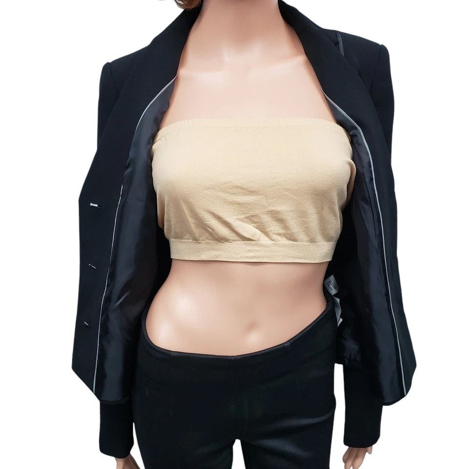 Calvin Klein NWT Calvin Klein Blazer Jacket Black Piping 3 Button Size S / US 4 / IT 40 - 11 Thumbnail