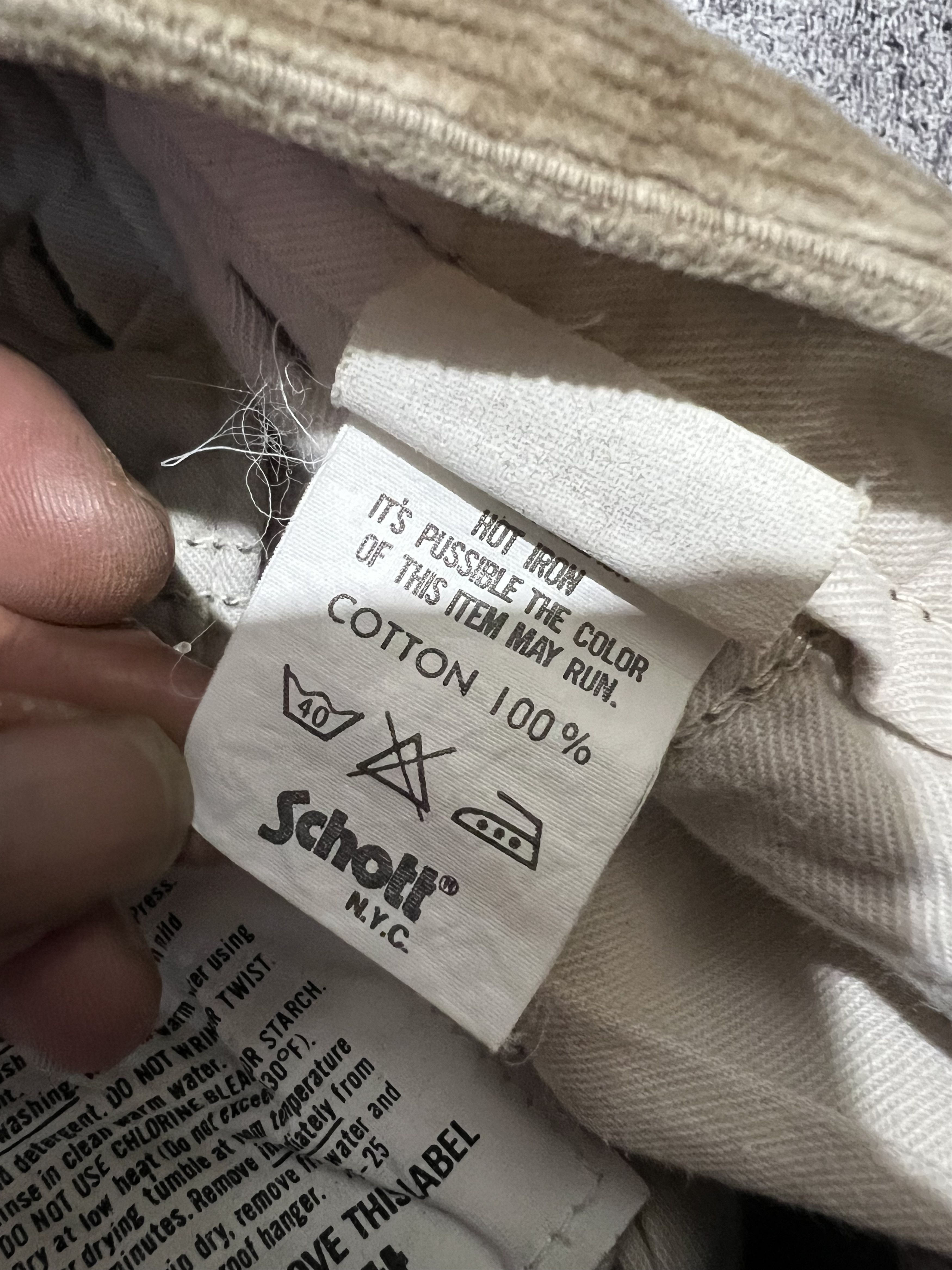 Schott 2000s Archival Schott Nyc Corduroy Baggy y2k Ifsix Size US 30 / EU 46 - 9 Thumbnail