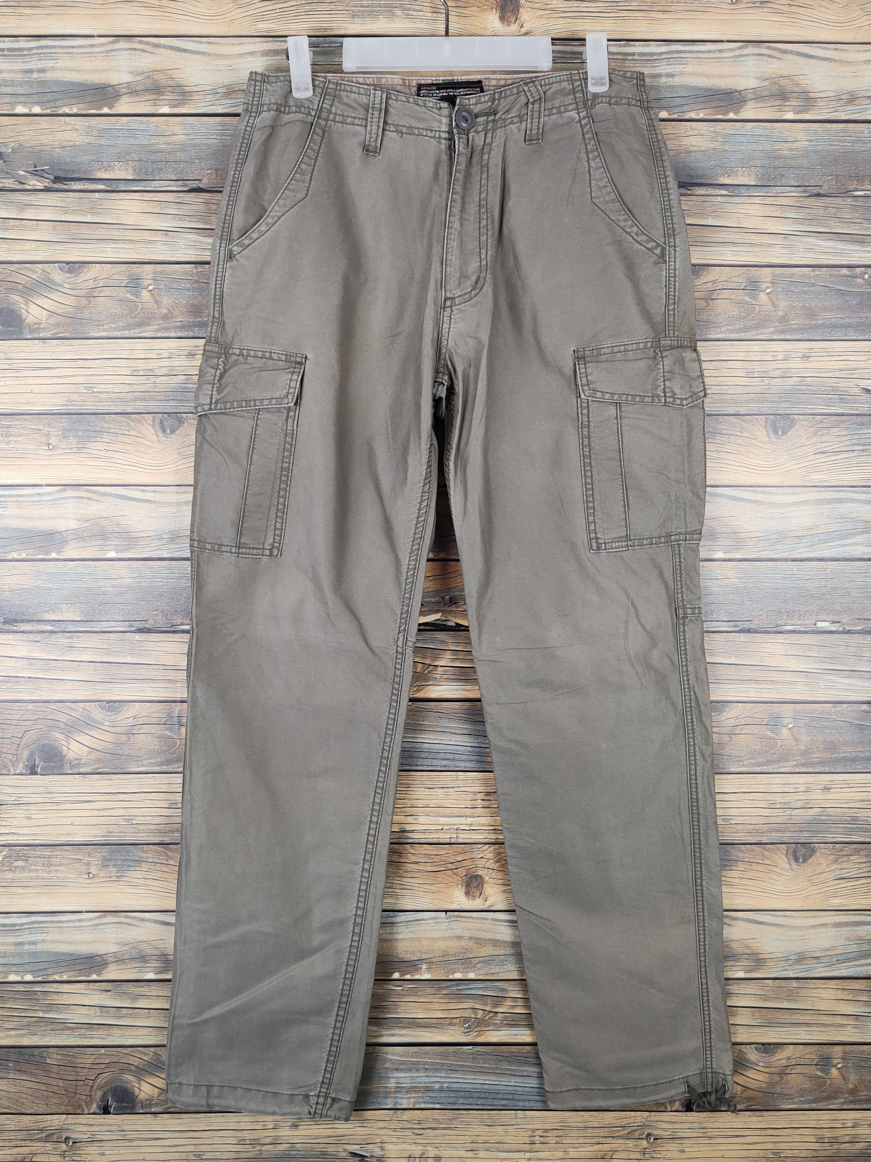 Japanese Brand Back Number Olive Multipocket Tactical Cargo Pants #W1062 Size US 29 - 1 Thumbnail