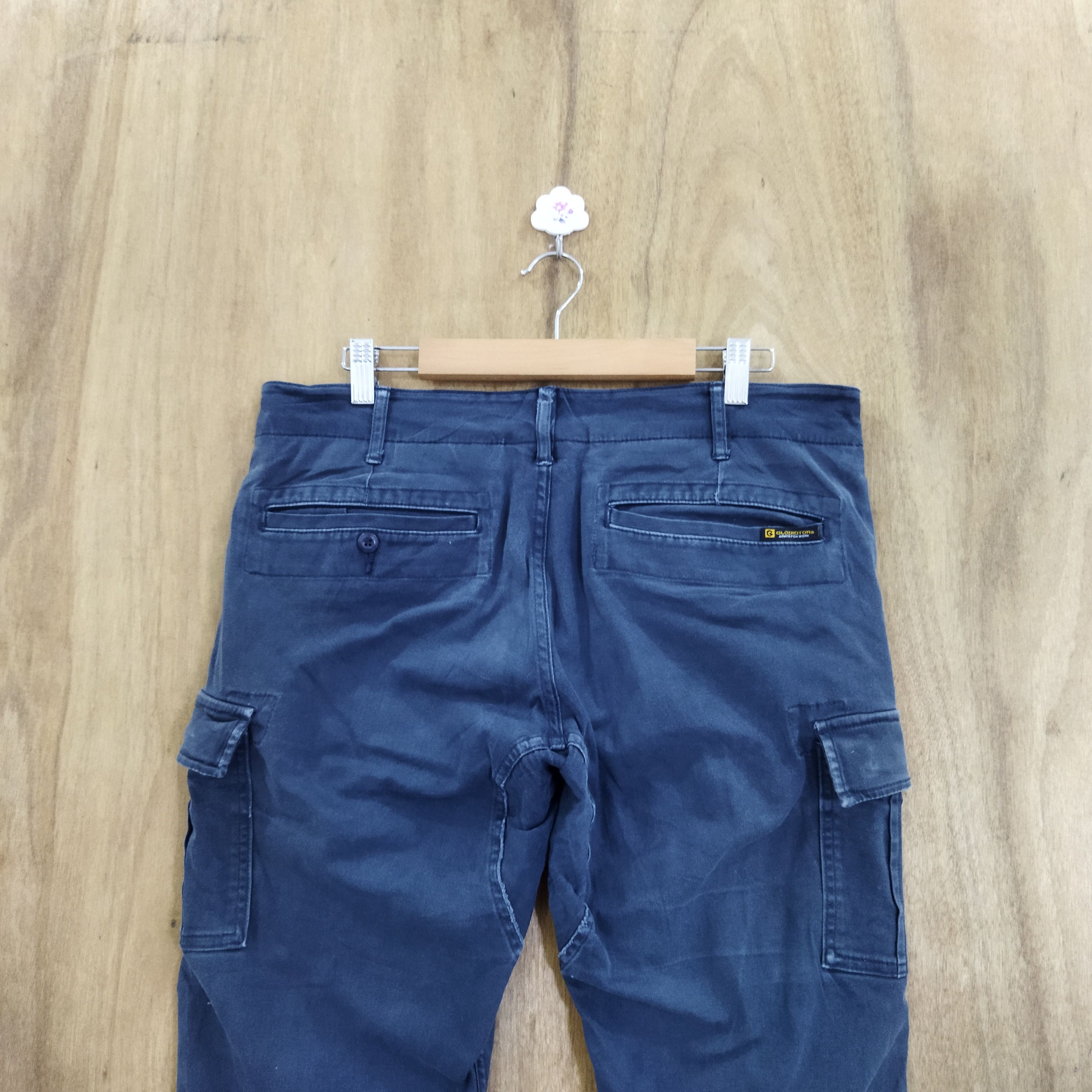 Japanese Brand GLADIATOR DARK BLUE CARGO PANTS Size US 32 / EU 48 - 8 Thumbnail