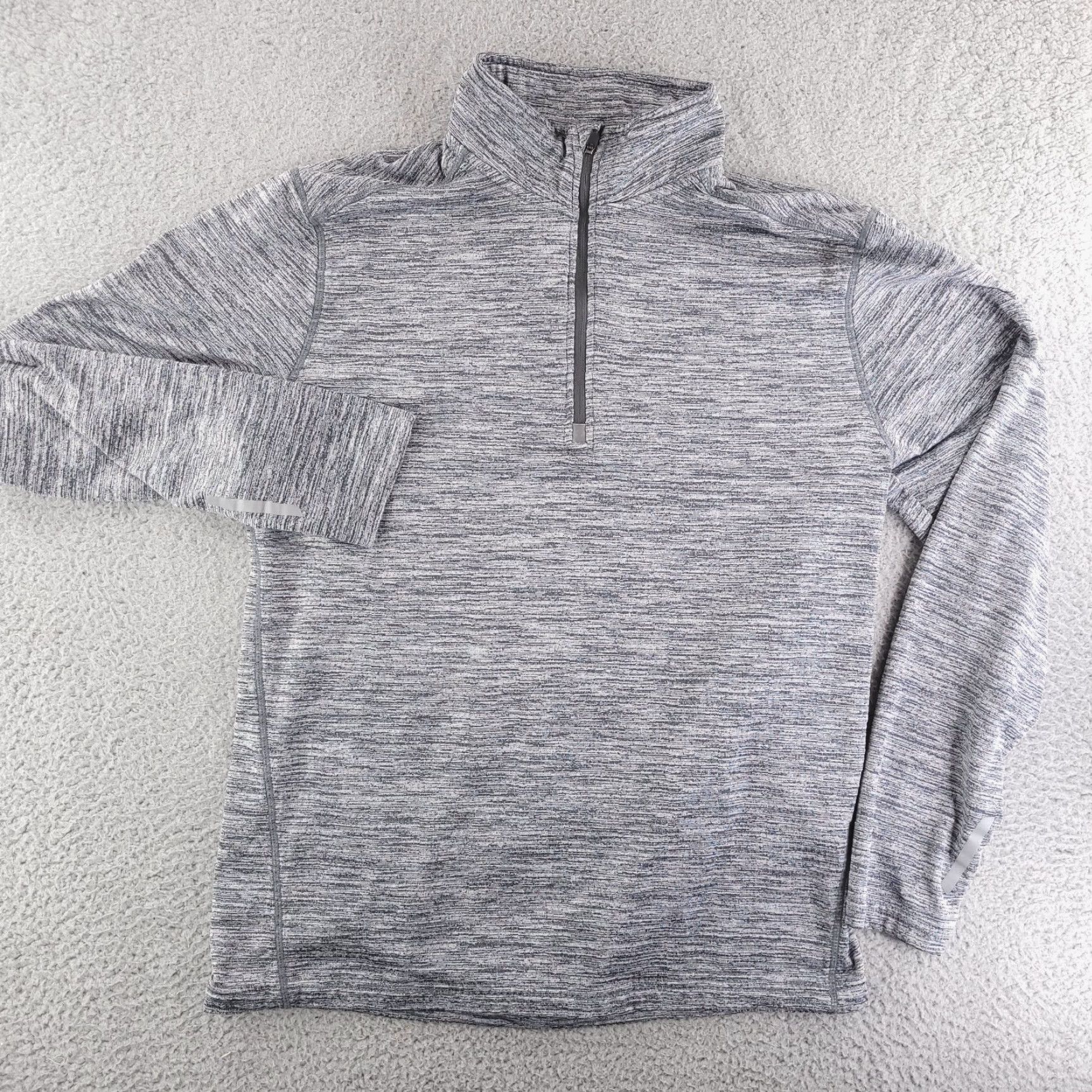 Reebok Reebok Sweater Mens M Gray Quarter Zip Thermal Running Size US M / EU 48-50 / 2 - 2 Thumbnail