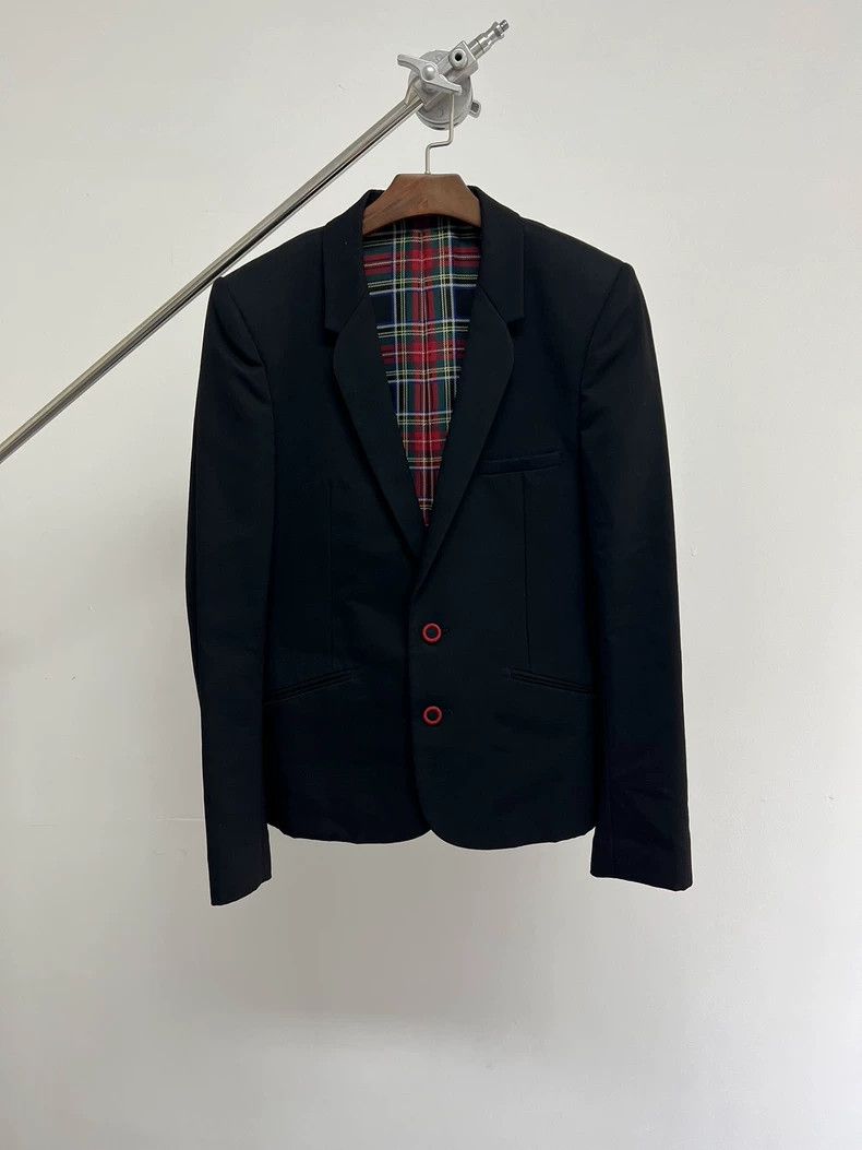 Number (N)ine Number (N)ine size 2 04ss Red Button Shoulder Pad blazer 2 Size 36S - 1 Thumbnail