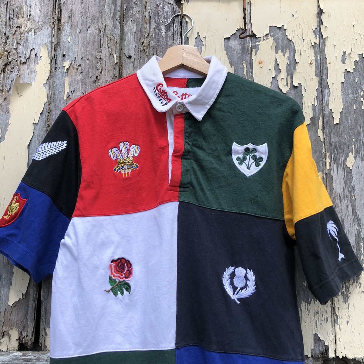 Cotton Traders Vintage Cotton Traders Nation Rugby Polo Tshirt Size US S / EU 44-46 / 1 - 3 Thumbnail