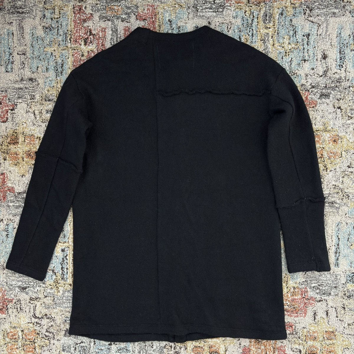 Archivio J.M. Ribot Klasica Sabron Patch Worked Loose Cardigan Wool Japan Size US M / EU 48-50 / 2 - 4 Thumbnail