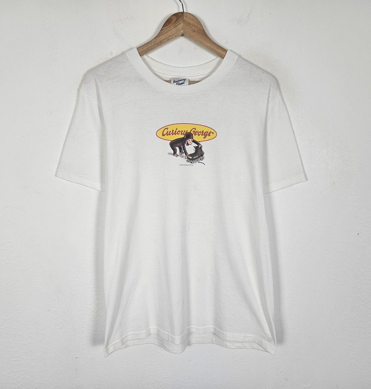 Vintage Vintage Curious George 90s American TV Kids Show shirt Size US L / EU 52-54 / 3 - 2 Thumbnail
