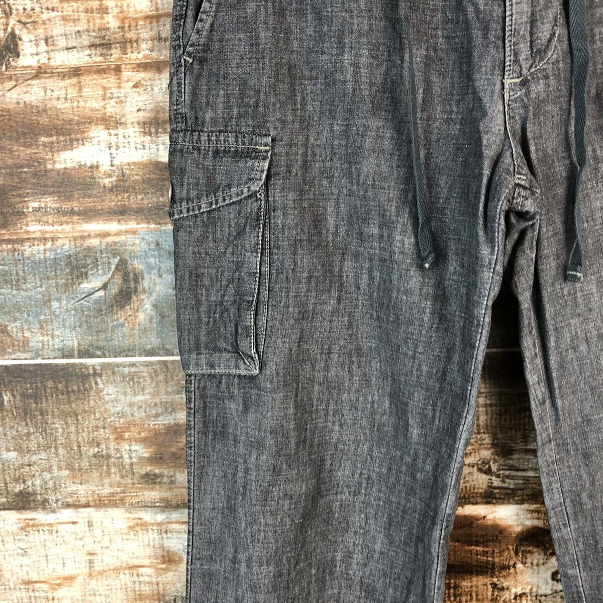 Japanese Brand Et Boite Grey Cargo utility Multipocket Pants #A2438 Size 27" / US 4 / IT 40 - 9 Thumbnail