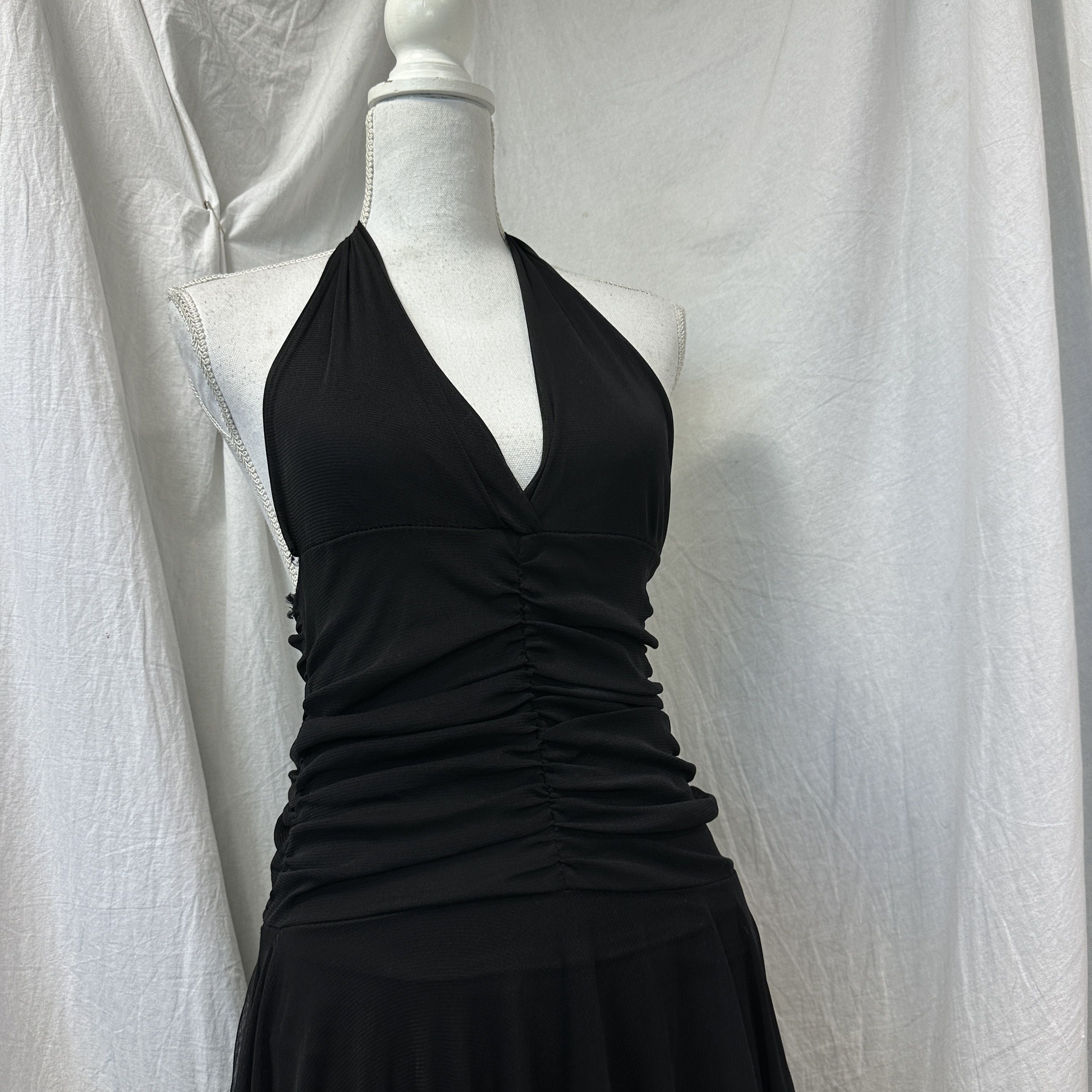 Vintage Vintage Avant Garde Backless Elegant Evening Dress 00s Size S / US 4 / IT 40 - 6 Thumbnail