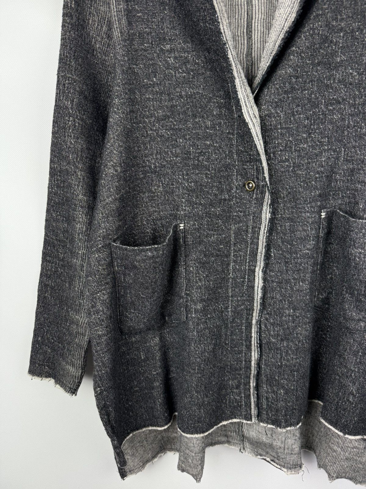 Transit Transit Par-Such Avant-Garde Linen Blend Cardigan Jacket Size M / US 6-8 / IT 42-44 - 7 Thumbnail