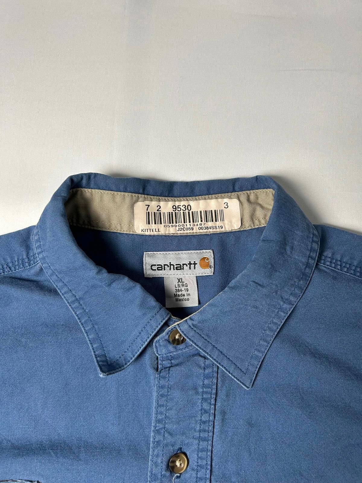 Carhartt Carhartt Pocket Shirt Heavyweight Overshirt Workwear Blue Size US XL / EU 56 / 4 - 8 Thumbnail