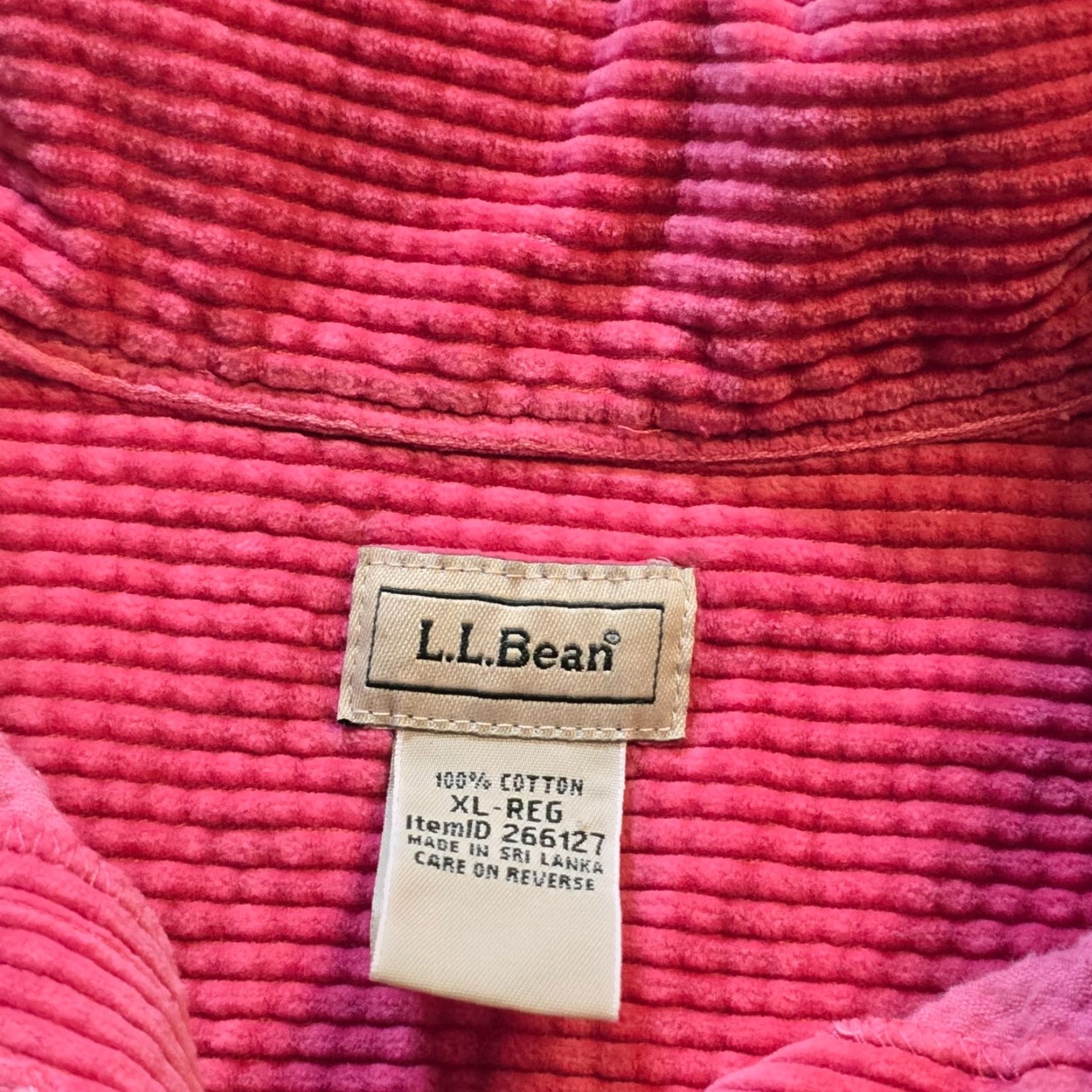 Vintage VINTAGE LL Bean Jacket Womens XL Pink Wide Wale Corduroy Shirt Shacket Casual Outdoors Size XL / US 12-14 / IT 48-50 - 3 Thumbnail