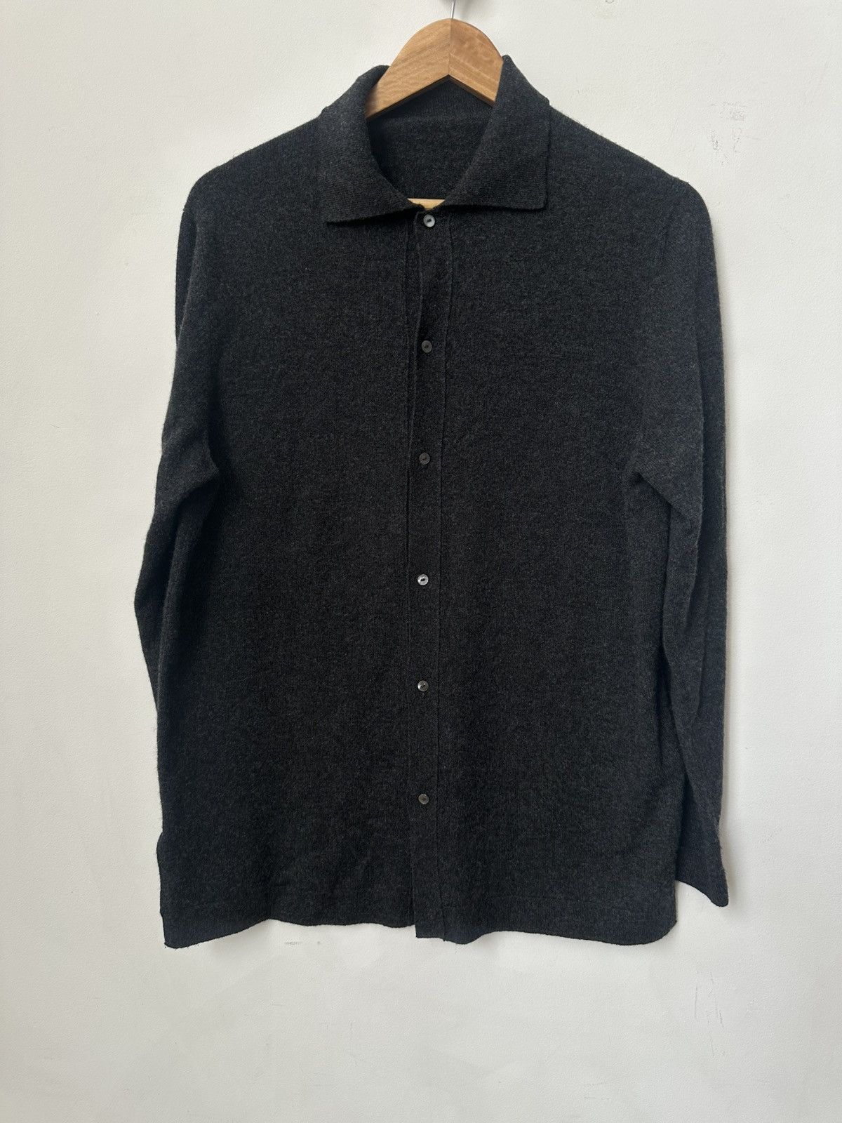 Stoffa Stoffa Cashmere Button Up Sweater (48) Size US M / EU 48-50 / 2 - 2 Thumbnail