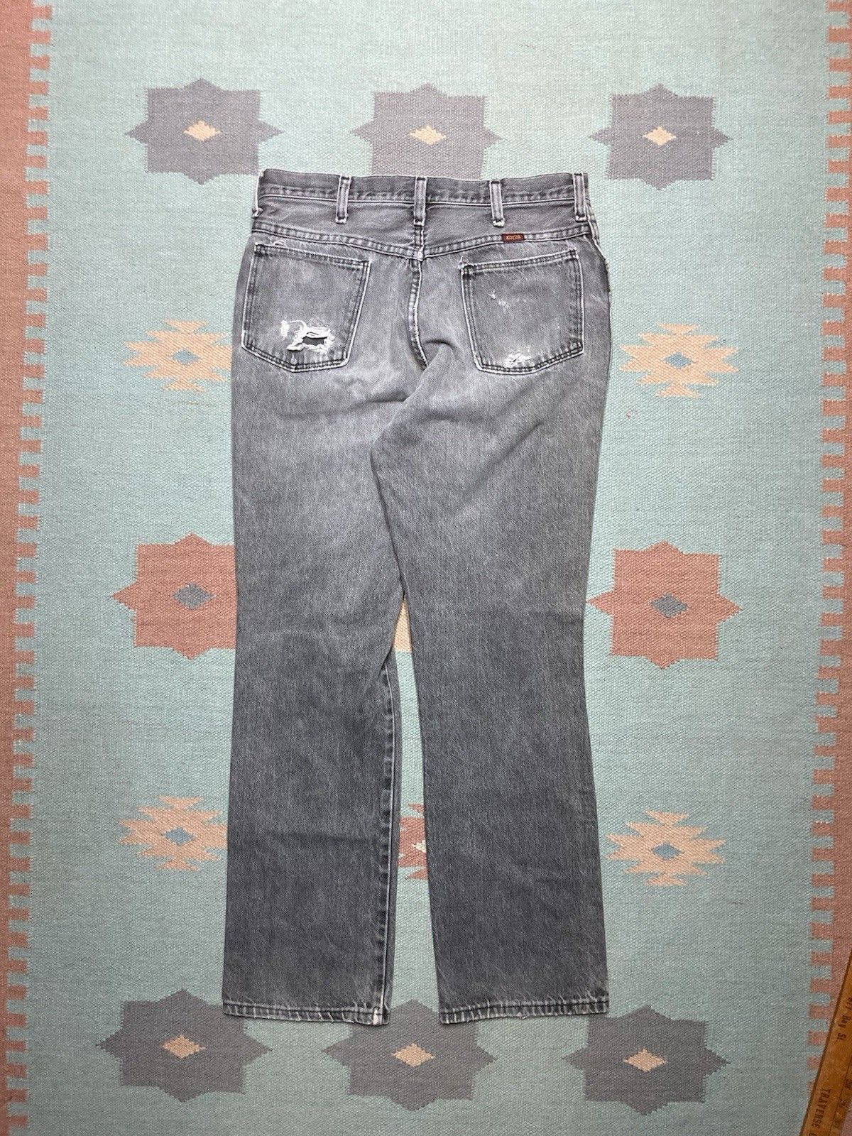 Rustler × Vintage Vintage rustler jeans faded straight distressed grunge 32x31 Size US 32 / EU 48 - 7 Thumbnail