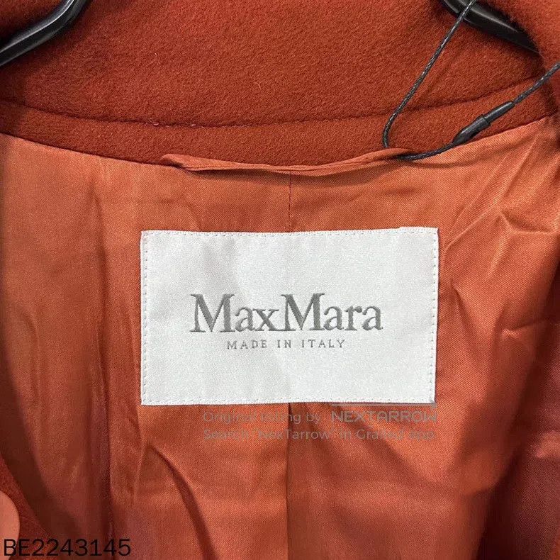 Max Mara Max Mara Orange-red wool coat Size S / US 4 / IT 40 - 3 Thumbnail