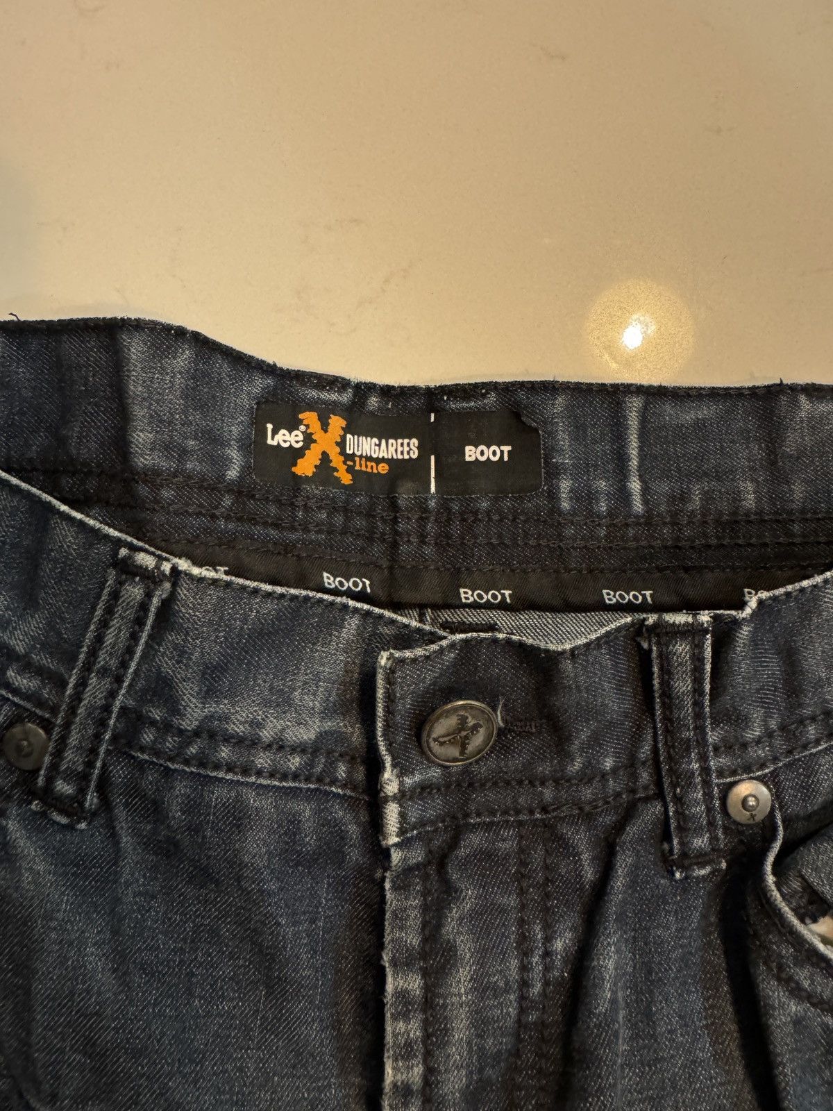 Lee Lee x dungarees bootcut dark wash denim Size US 34 / EU 50 - 4 Thumbnail