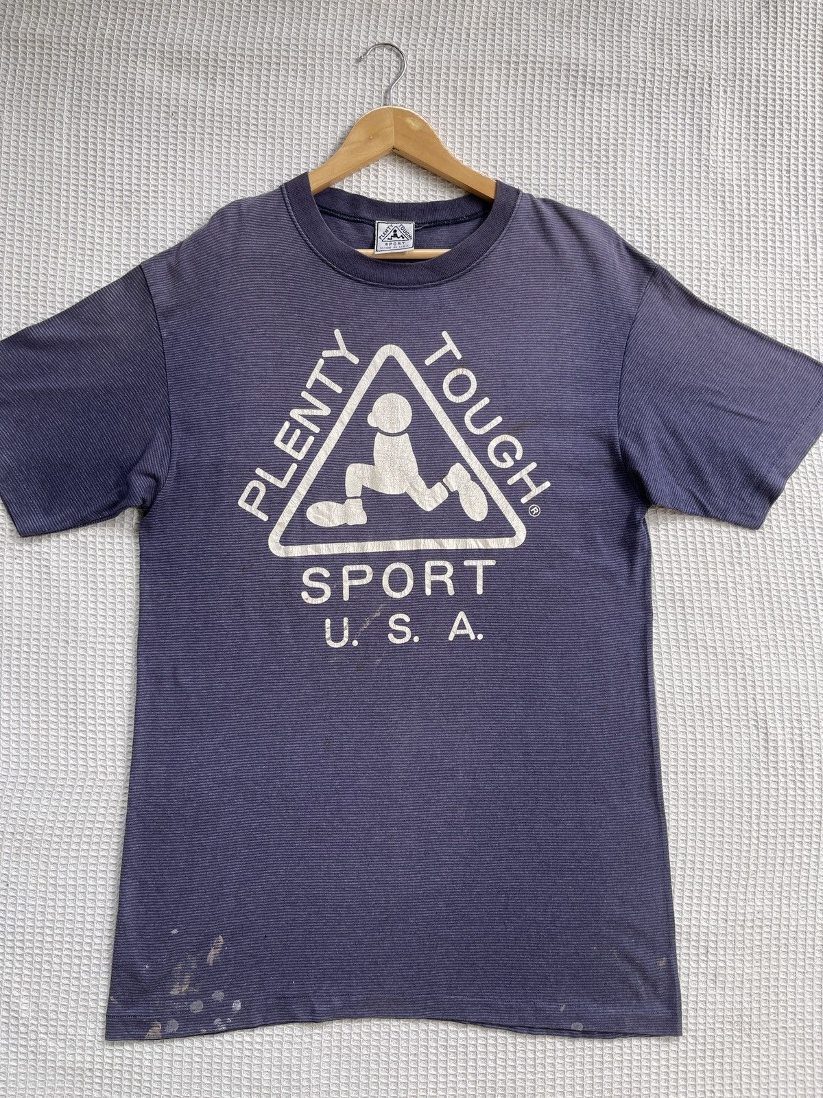 Vintage Last Drop🔥Rare🔥Vtg Plenty Tough Sun Faded ERD GRUNGE TEE Size US L / EU 52-54 / 3 - 10 Thumbnail