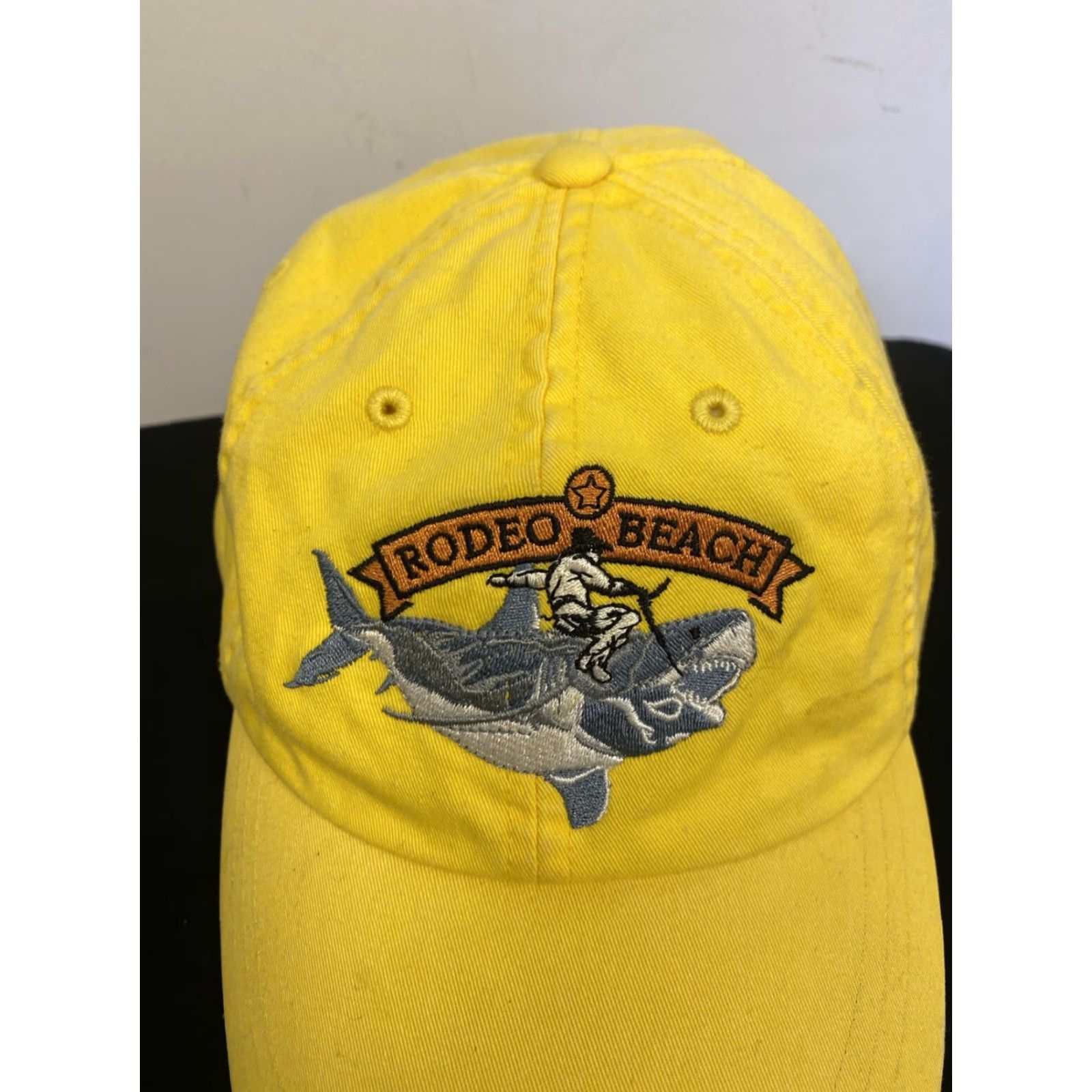 Logo 7 Rodeo Beach Baseball Cap Unisex One Size Yellow Embroidered Logo Adjustable Strap Size ONE SIZE - 2 Thumbnail
