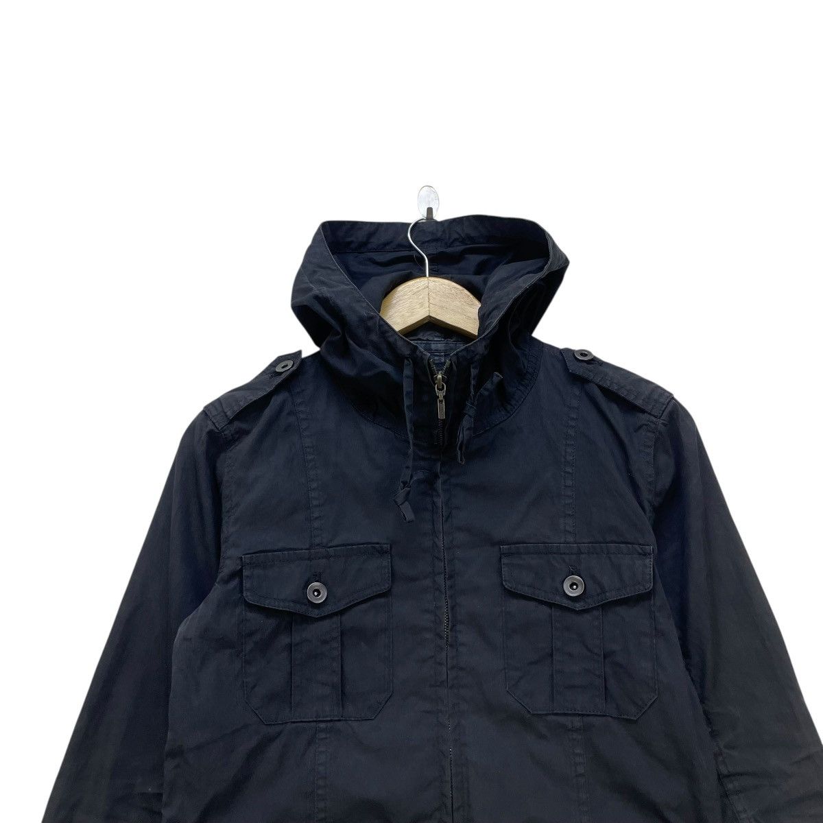 Le Grande Bleu (L.G.B.) 💥Shellac Short Sleeve Hooded Jacket Size M / US 6-8 / IT 42-44 - 3 Thumbnail