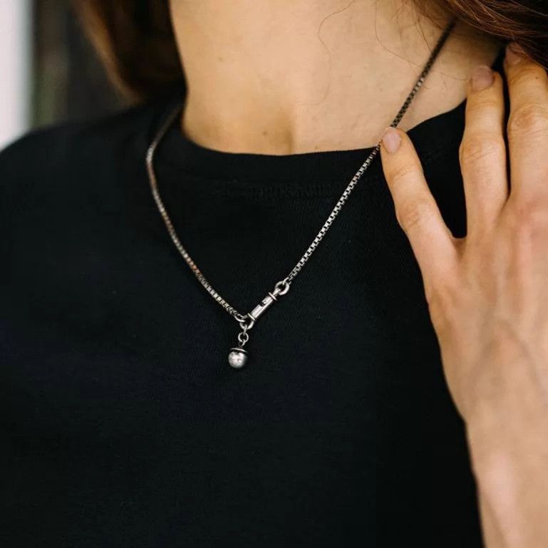 Werkstatt Munchen Werkstatt Munchen M3711 Mini Cube Chain Necklace Spring Size ONE SIZE - 2 Thumbnail
