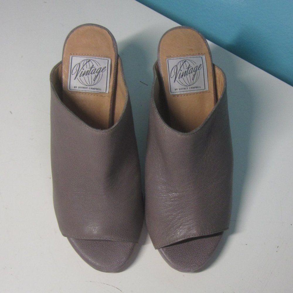 Jeffrey Campbell Vintage by Jeffery Campbell Leather Slides Size 7 Size US 7 / IT 37 - 6 Thumbnail