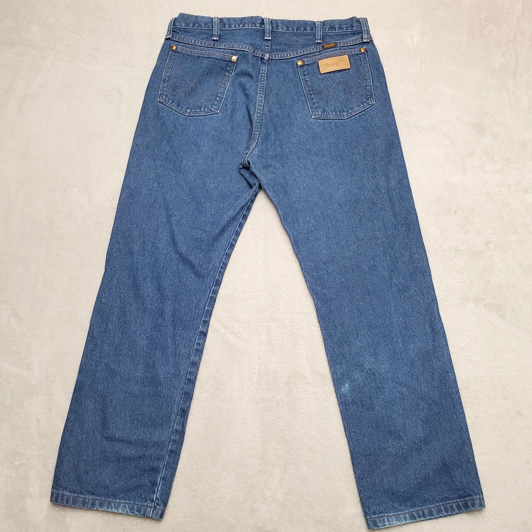 Wrangler VINTAGE Wrangler Jeans Men 36x30 Blue Denim Faded Cowboy Western Ranchwear Pants Jeans Shirt? Size US 36 / EU 52 - 7 Thumbnail