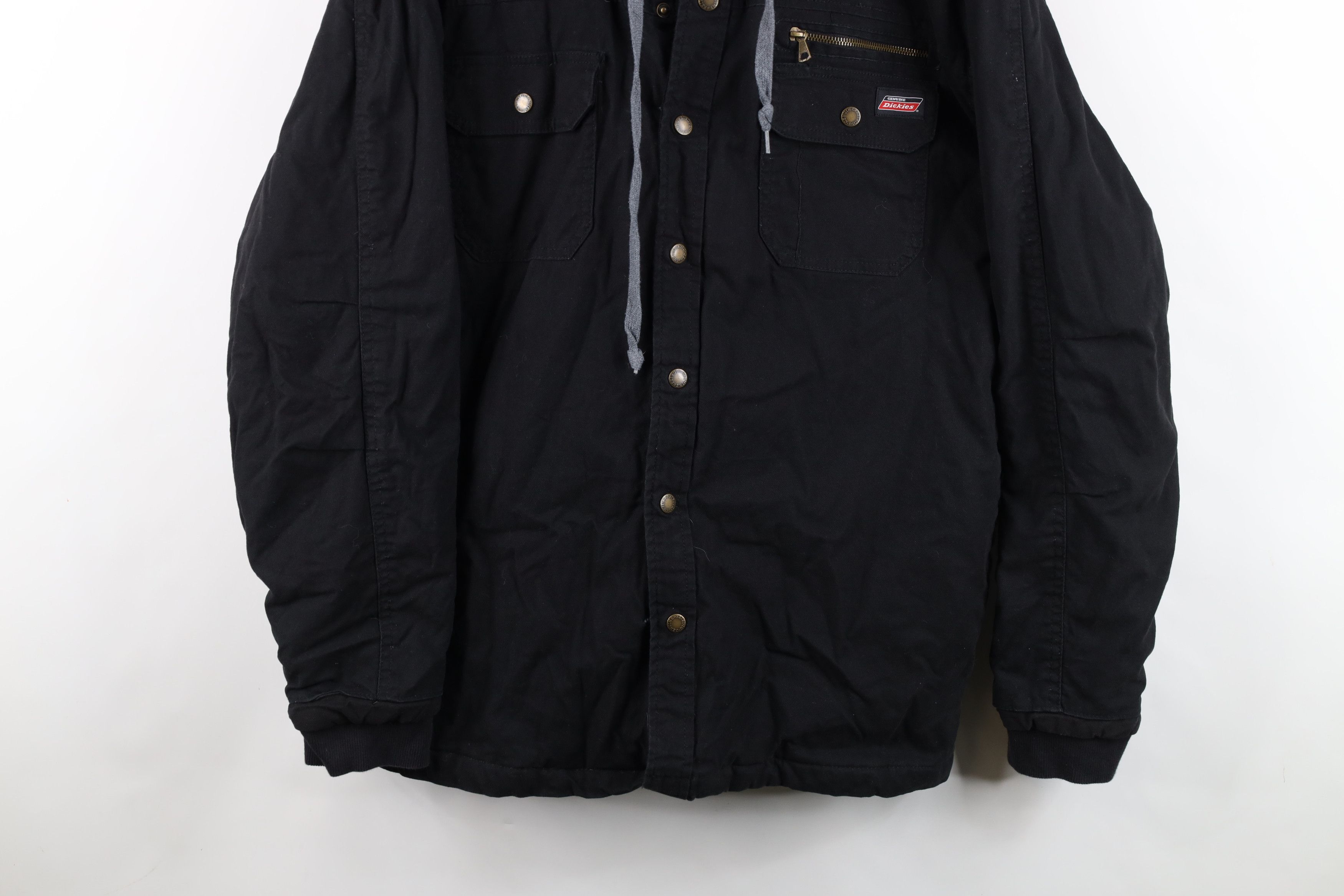 Dickies Vintage Y2K Dickies Canvas Hooded Shirt Jacket Jac Shirt Size US XL / EU 56 / 4 - 3 Thumbnail