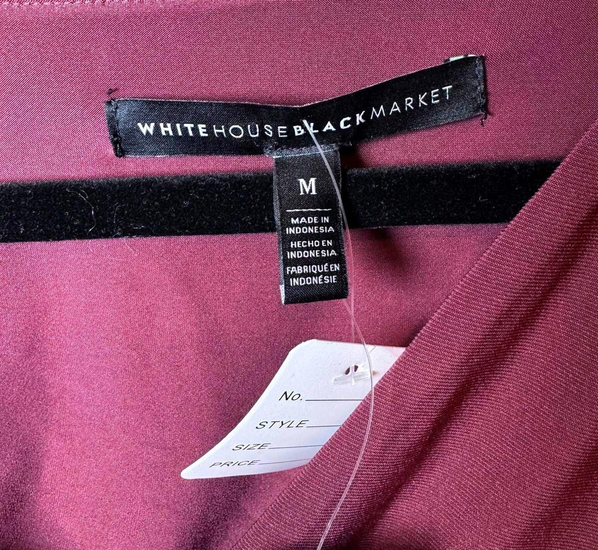 Designer Elegant Plum Wrap Top by White House Black Market - Size M Size M / US 6-8 / IT 42-44 - 3 Thumbnail
