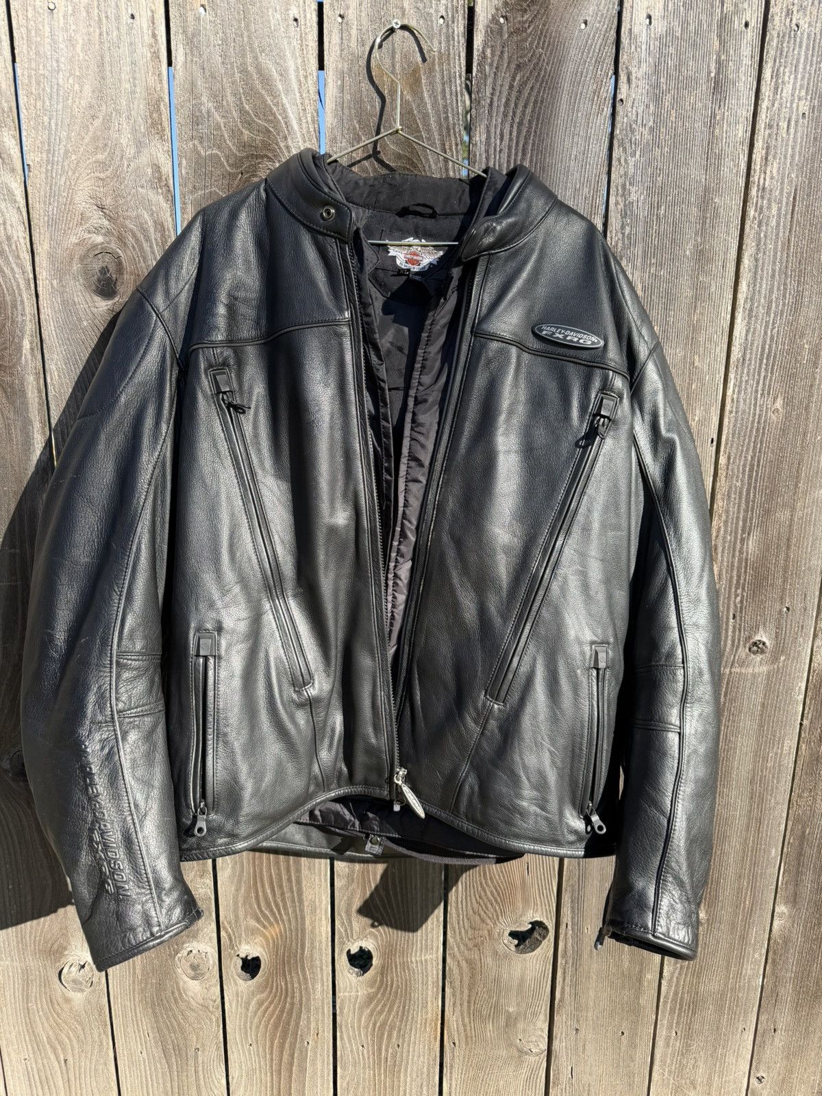Harley Davidson Harley Davidson Full Set Biker Jacket Vintage Biker jacket Size US XL / EU 56 / 4 - 3 Thumbnail