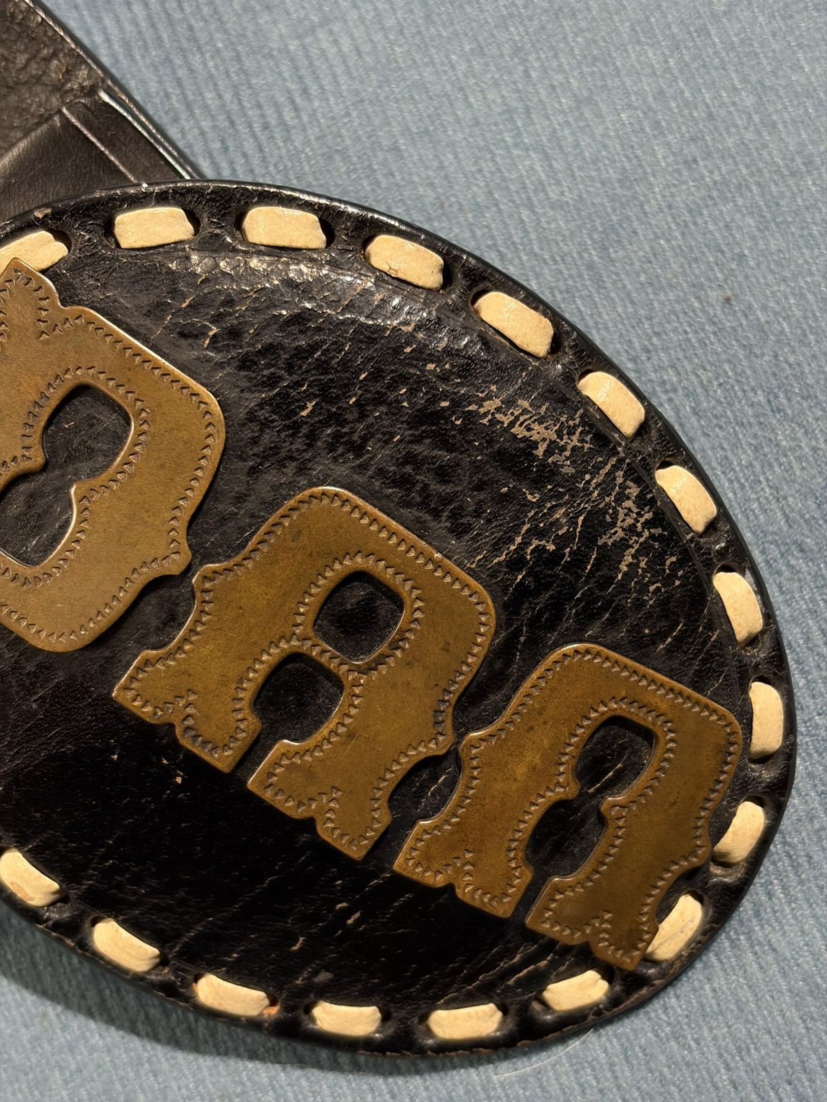 Dsquared2 DSQUARED2 DAN Leather Steel Buckle Classic Western Belts Size 44 - 5 Thumbnail