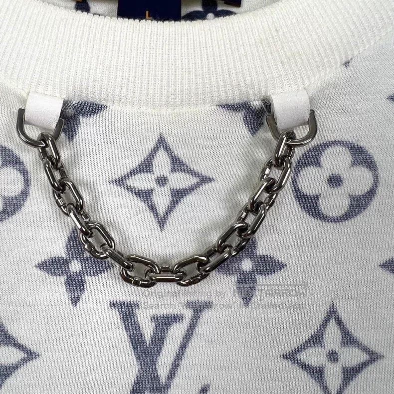 Louis Vuitton Louis Vuitton White neckline chain presbyopic full Logo sh Size US L / EU 52-54 / 3 - 5 Thumbnail