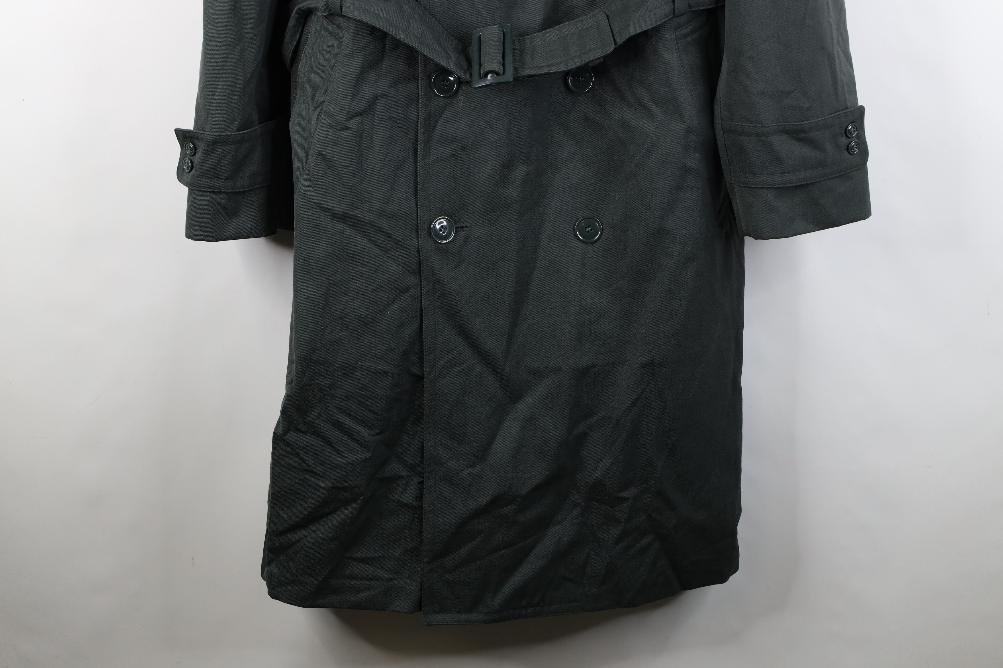 Vintage Vintage 60s Vietnam War Gabardine Lined Belted Trench Coat Size US L / EU 52-54 / 3 - 3 Thumbnail