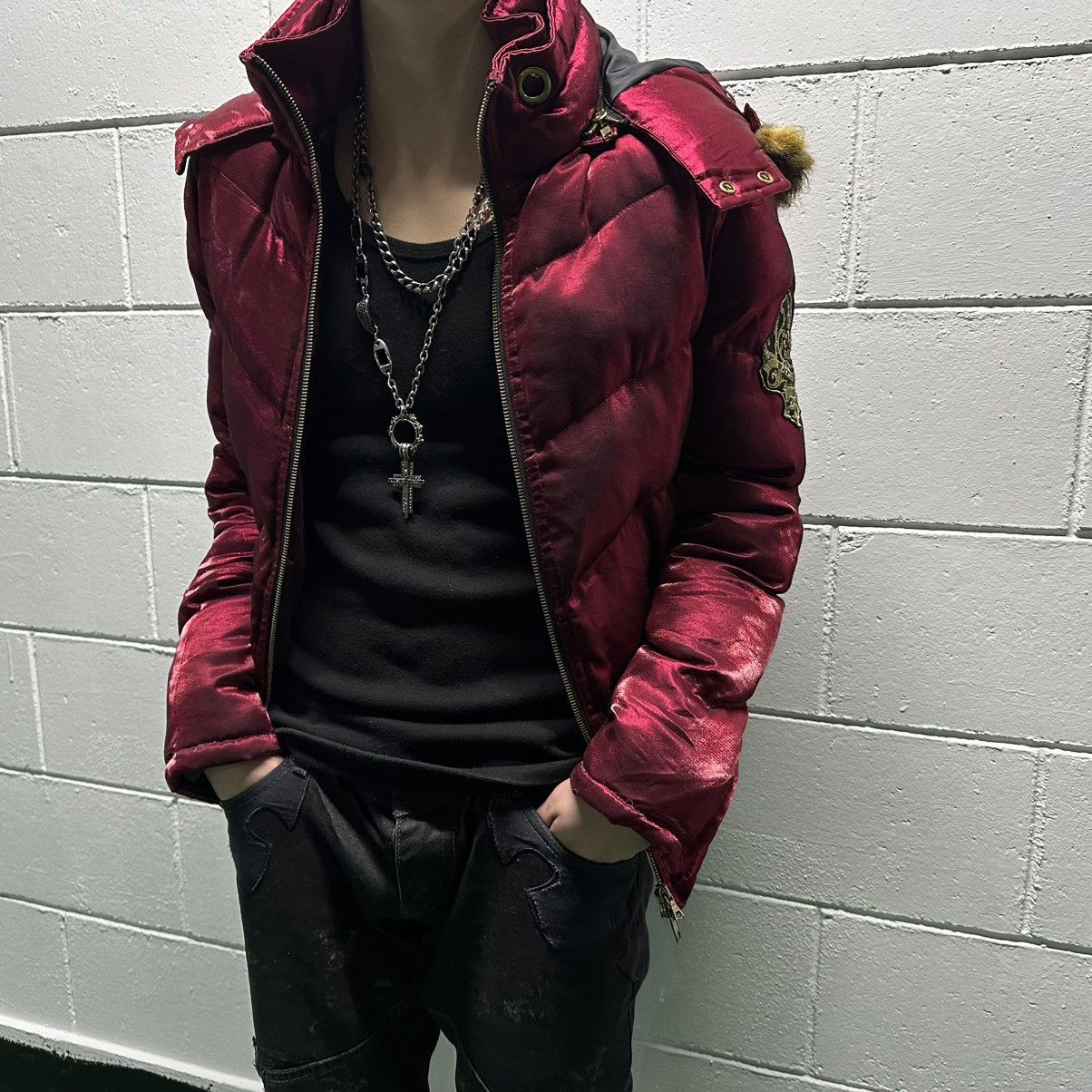 midas　アウター Japanese Brand Midas glossy chrome red gold padded jacket | Grailed