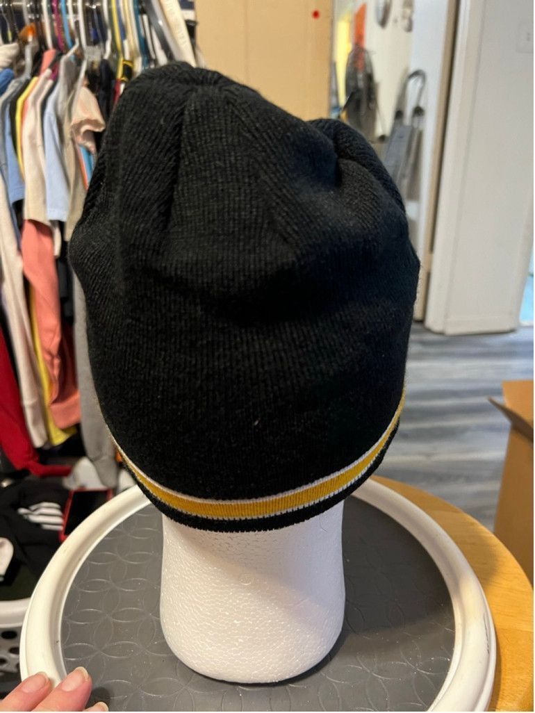 NFL Men's NFL Team Apparel Pittsburgh Steelers Black Beanie Size ONE SIZE - 3 Thumbnail